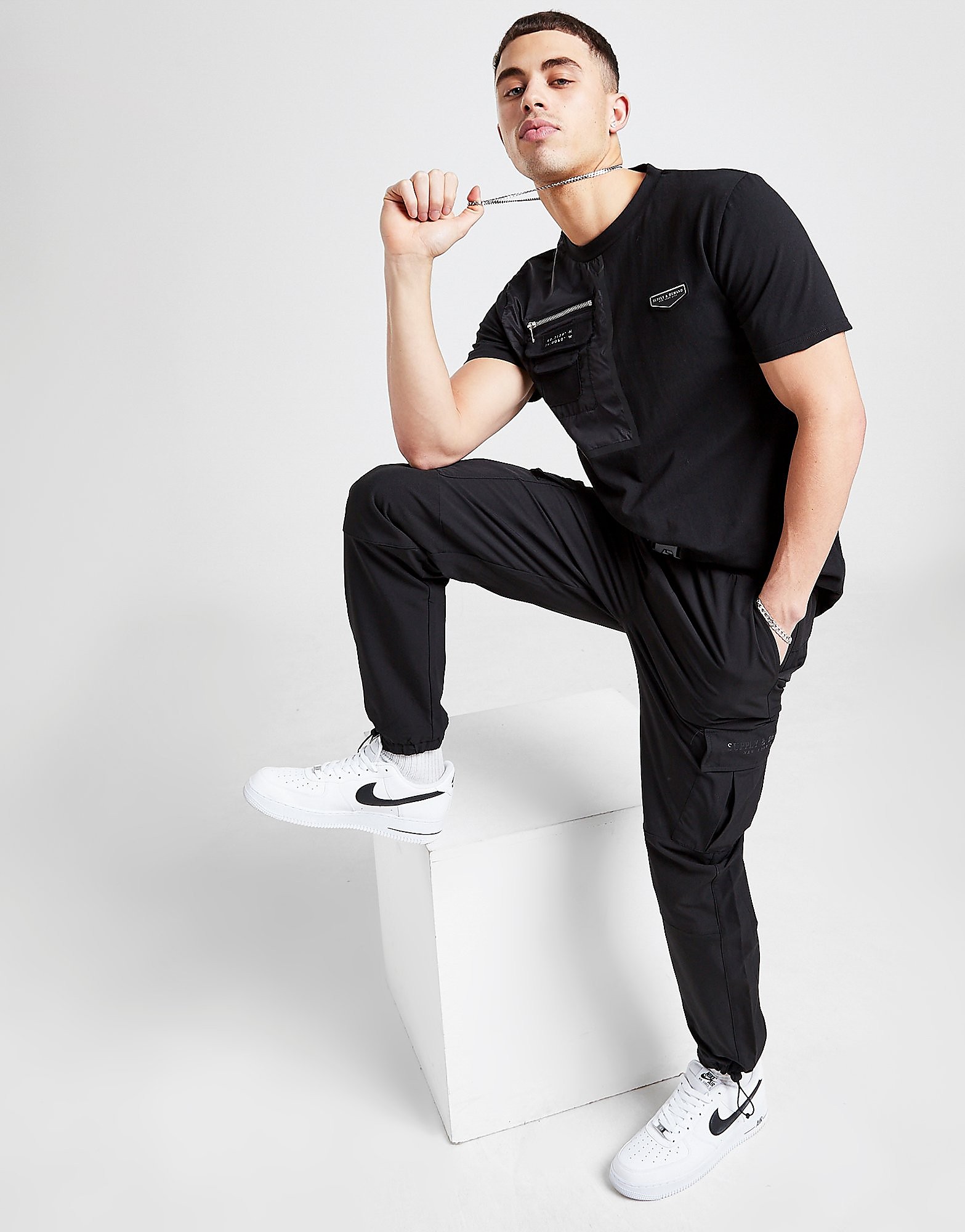 

Supply & Demand Oxy Cargo Track Pants - Black - Mens, Black