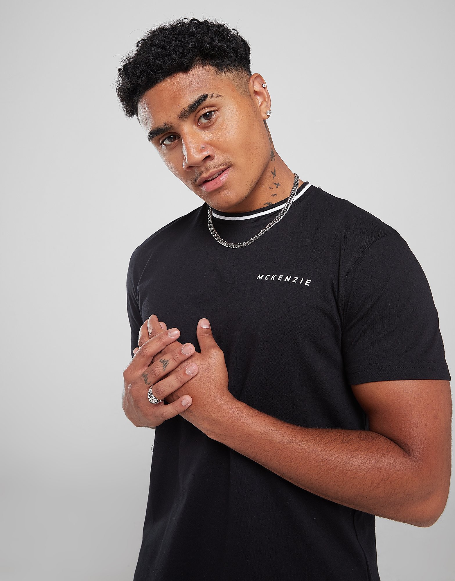 

McKenzie Essential Ringer T-Shirt - Only at JD - Black - Mens, Black