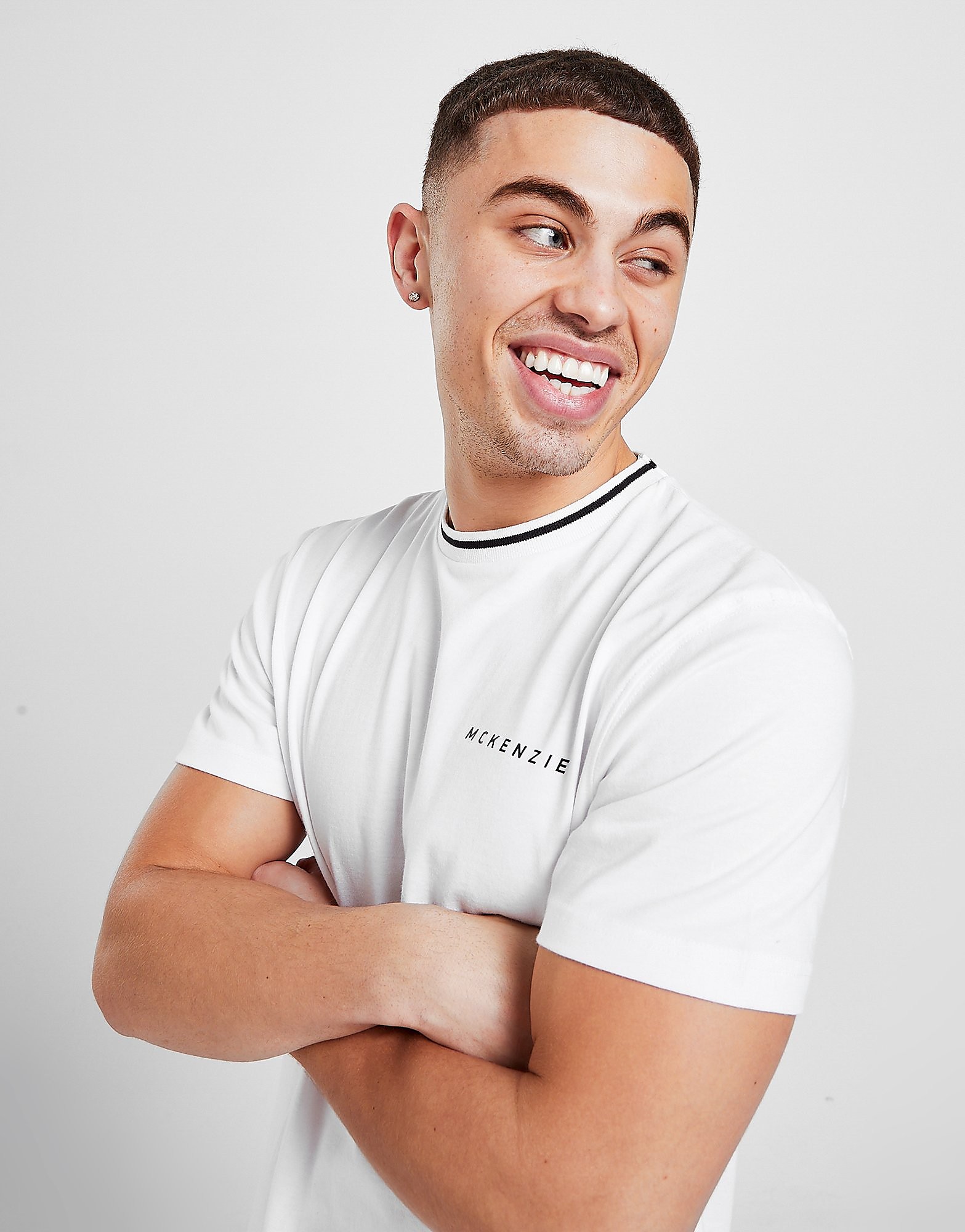 

McKenzie Essential Ringer T-Shirt - Only at JD - White - Mens, White