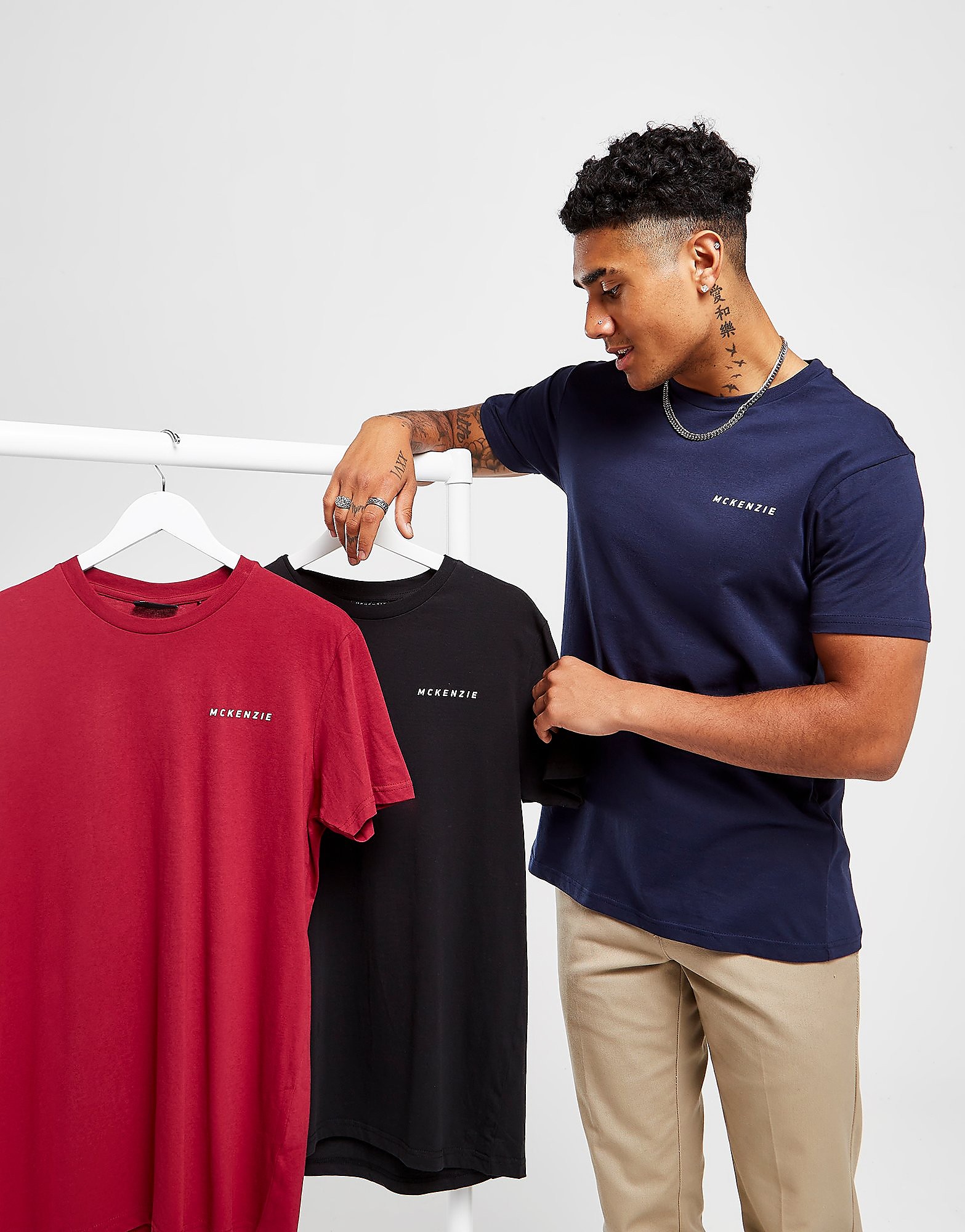 

McKenzie 3-Pack Essential T-Shirts - Only at JD - Multi Coloured - Mens, Multi Coloured