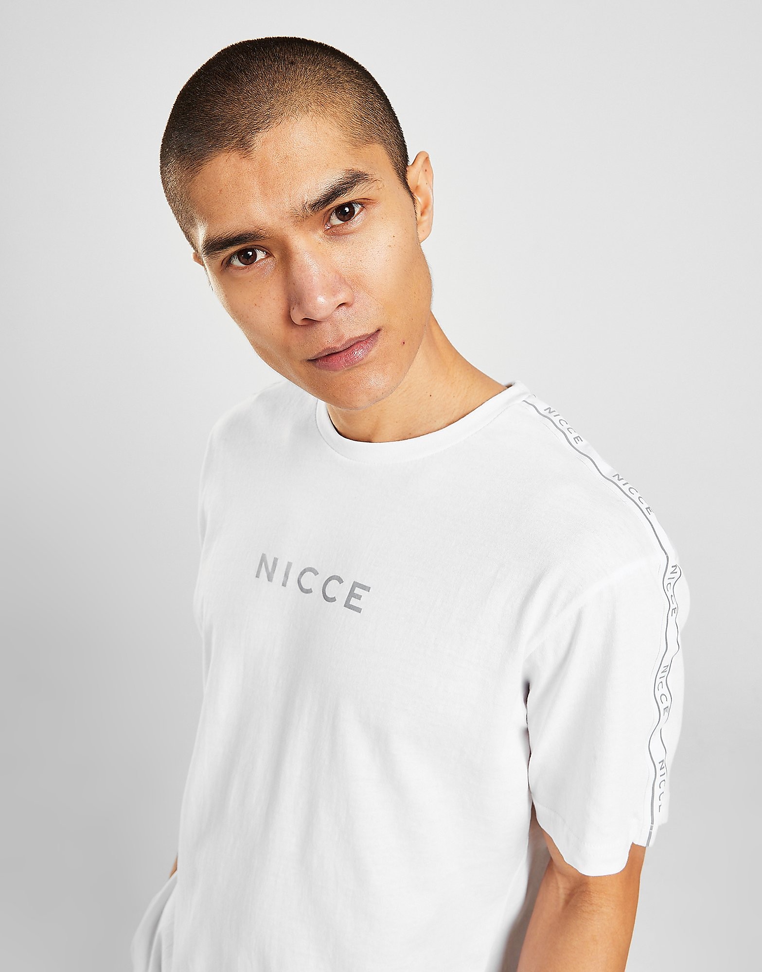 

Nicce React Tape T-Shirt - Only at JD - White - Mens, White
