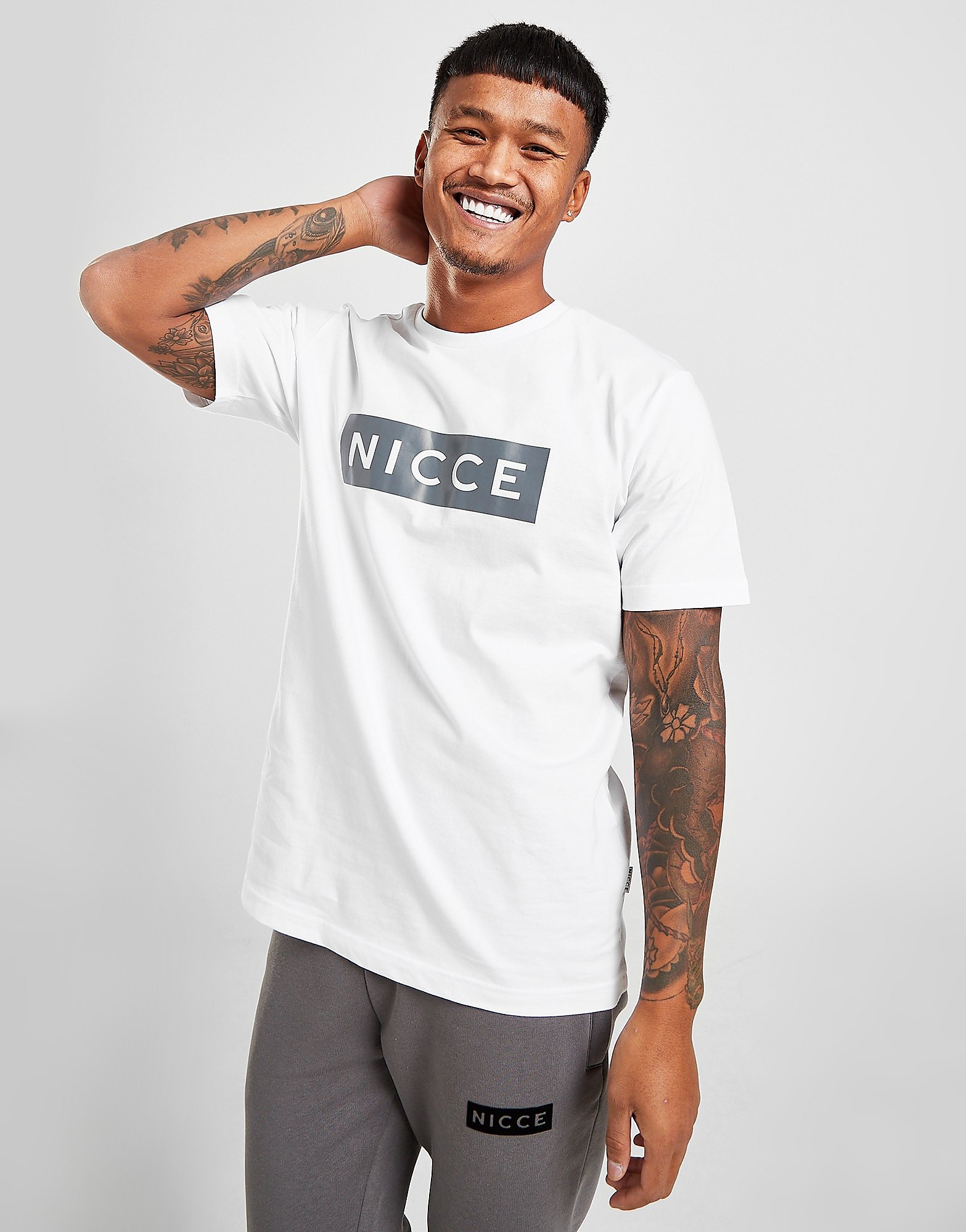 

Nicce Emblem T-Shirt - White - Mens, White