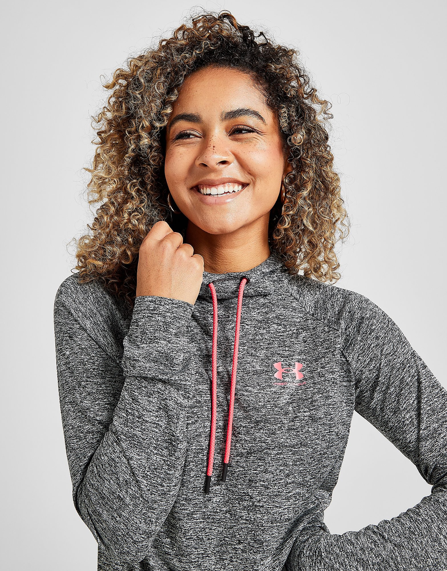 

Under Armour Tech Twist Overhead Hoodie - Only at JD - Grey/Black - Womens, Grey/Black