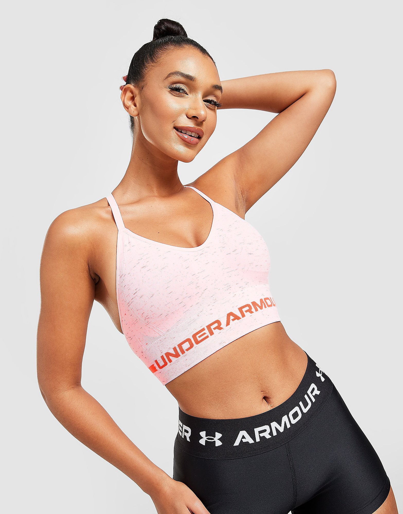 

Under Armour Seamless Sports Bra - Pink - Womens, Pink