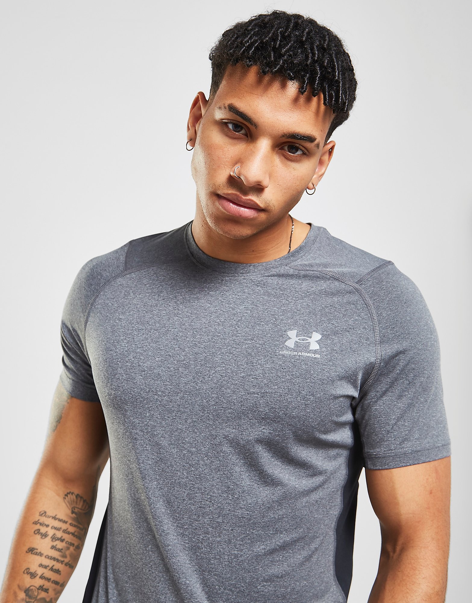 Under Armour HeatGear MK-1 T-Shirt - Only at JD - Grey - Mens, Grey