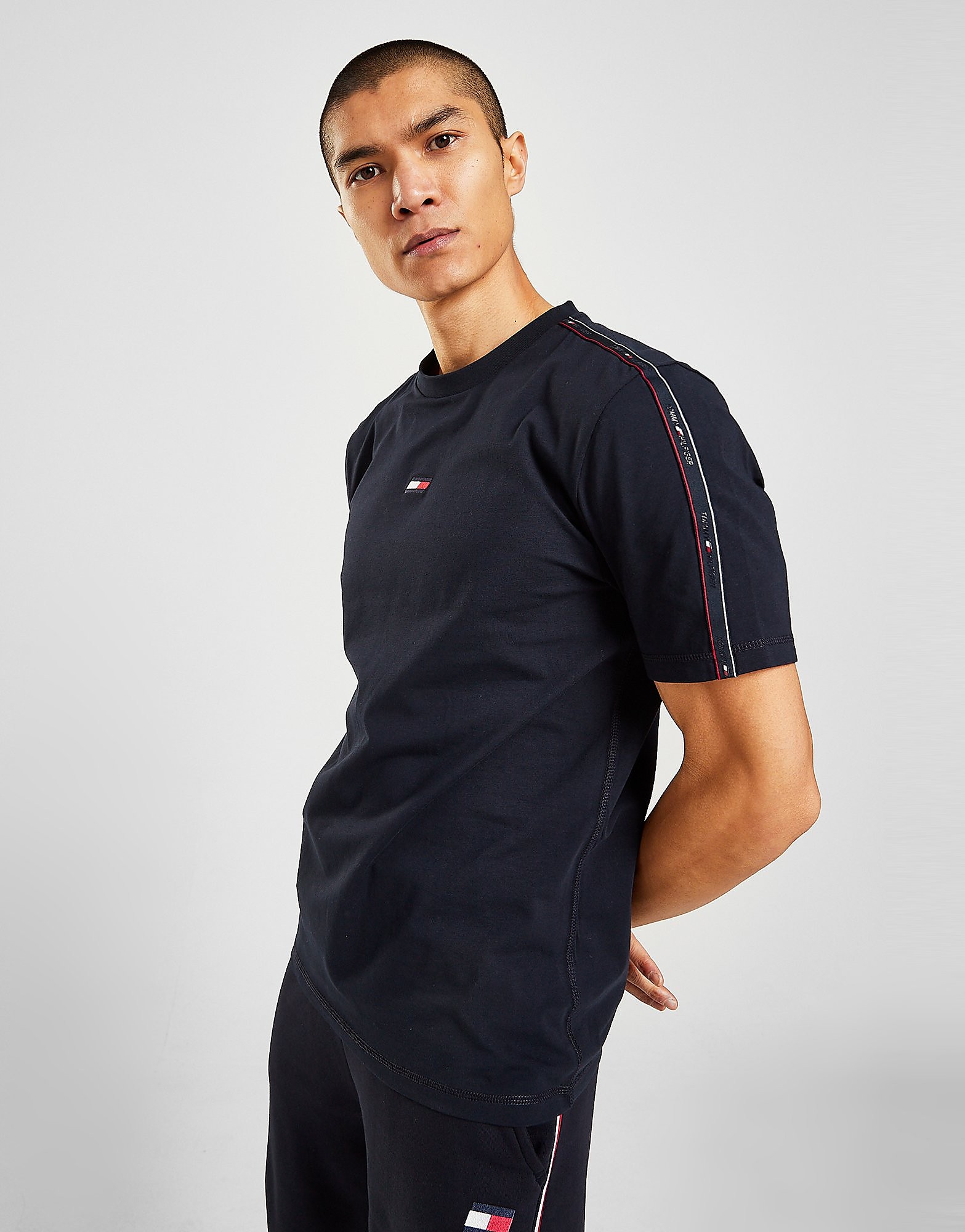 

Tommy Hilfiger Tape Flag T-Shirt - Only at JD - Navy - Mens, Navy