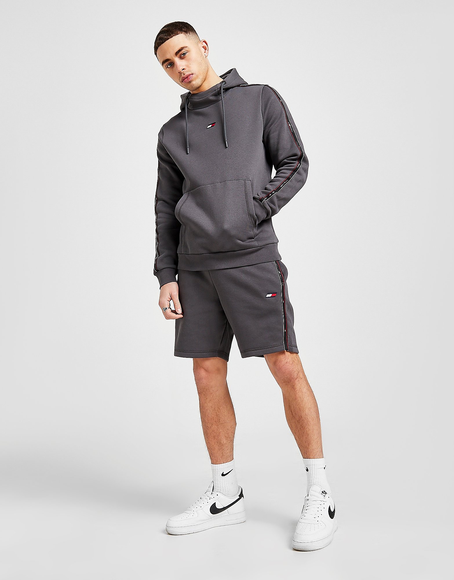 

Tommy Hilfiger Tape Flag Fleece Shorts - Only at JD - Grey - Mens, Grey