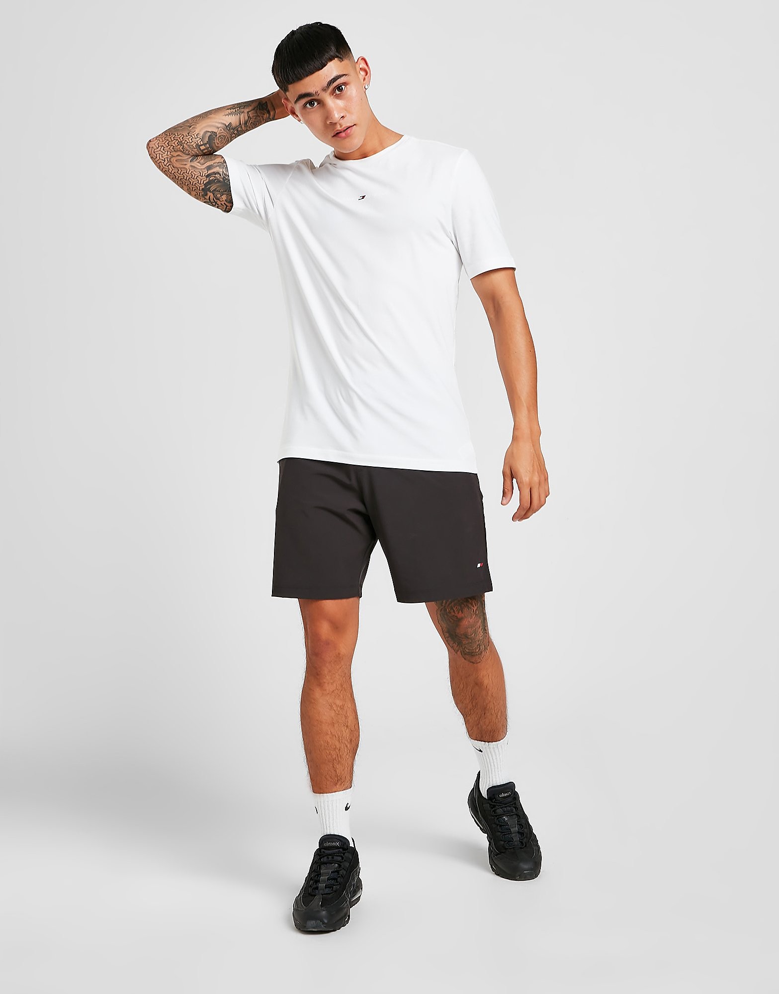 Tommy Hilfiger Woven Flag Shorts - Black - Mens, Black