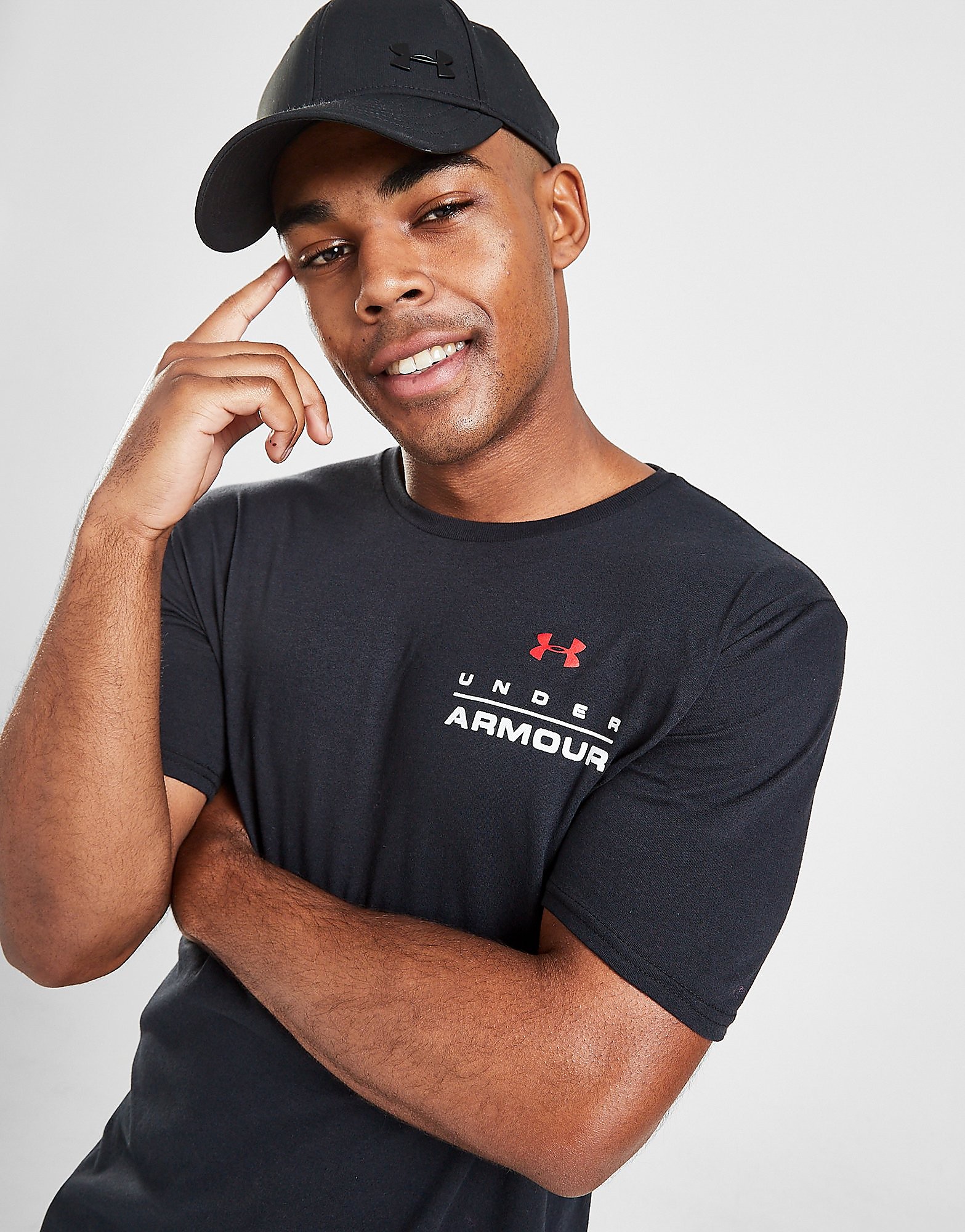 

Under Armour Stacked Logo T-Shirt - Only at JD - Black - Mens, Black