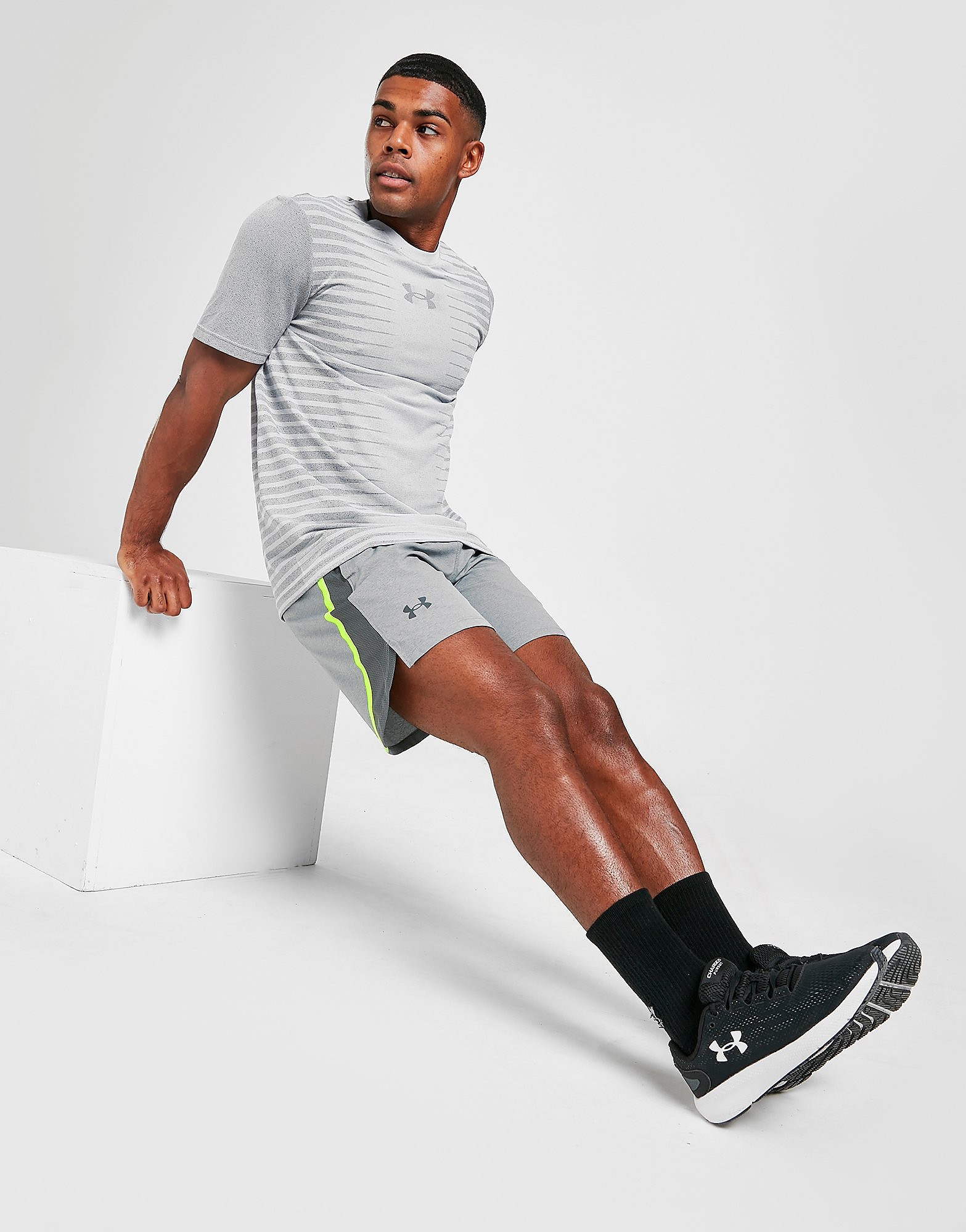 

Under Armour Launch Shorts - Grey - Mens, Grey