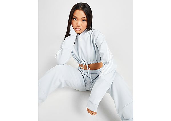 adidas Sweat à Capuche 3-Bandes Micro Crop Femme