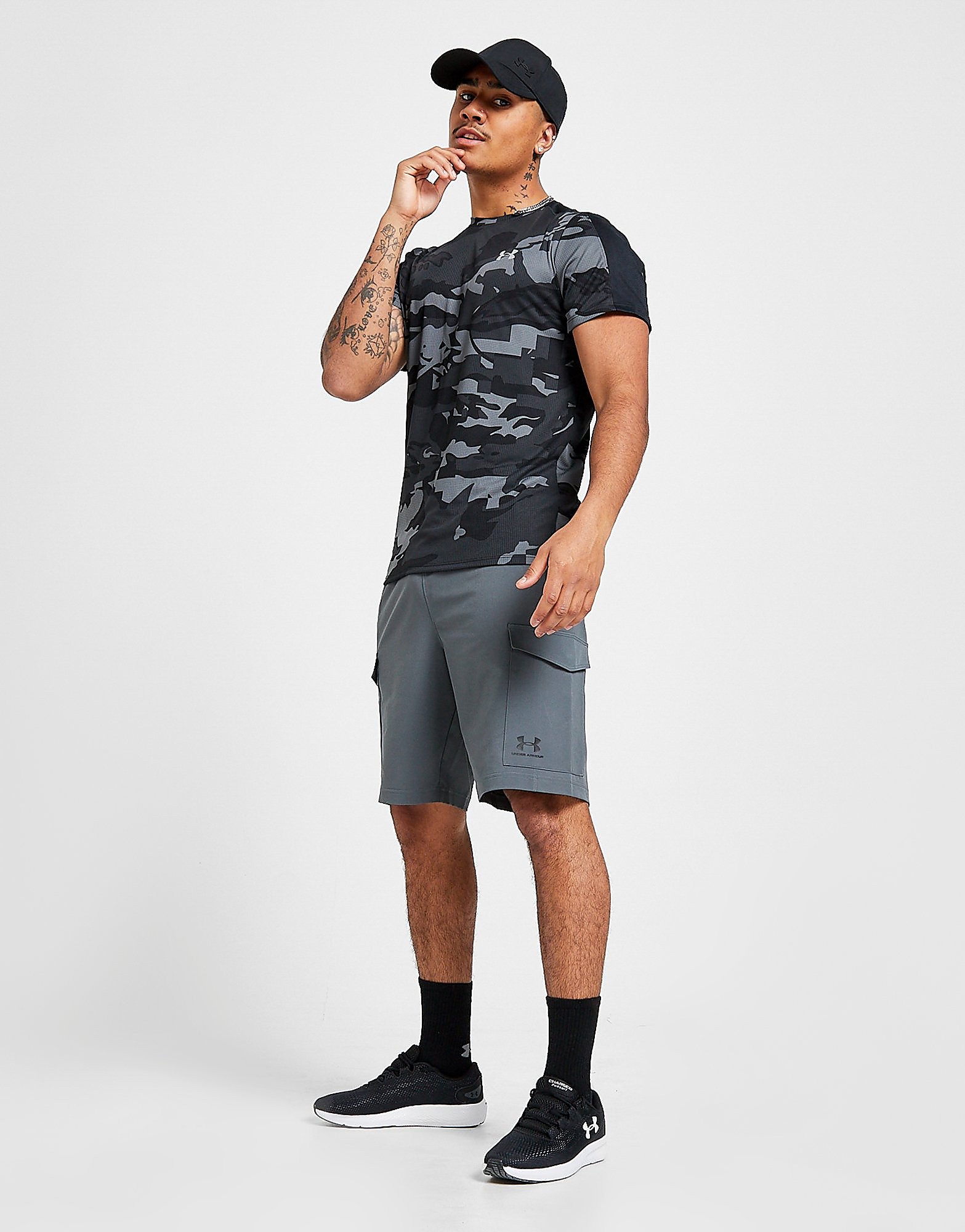 

Under Armour Woven Cargo Shorts - Only at JD - Grey - Mens, Grey