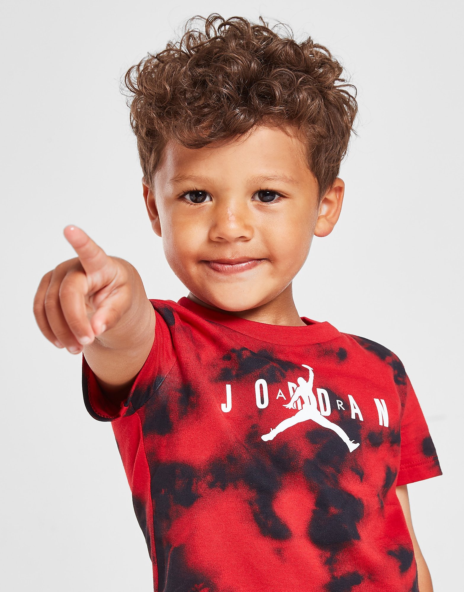 

Jordan Jumpman Tie Dye T-Shirt/Shorts Set Infant - Only at JD - Red/Black - Kids, Red/Black
