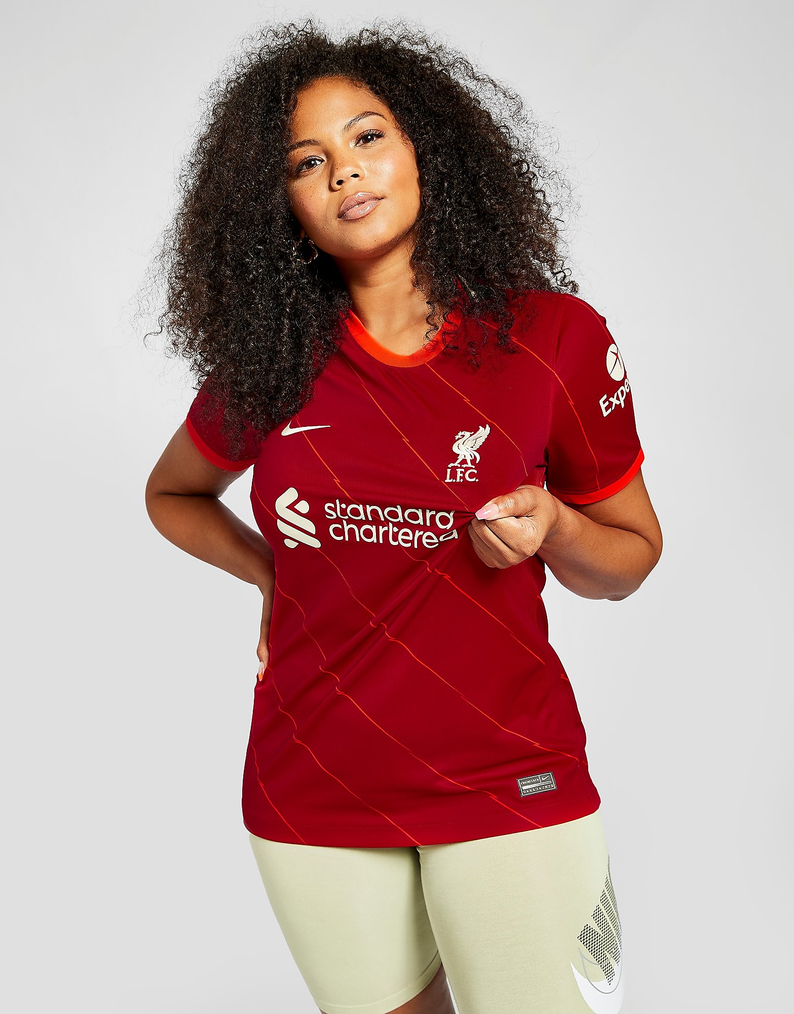 

Nike Liverpool FC 2021/22 Home Shirt Women's - Gym Red/Bright Crimson/Fossil, Gym Red/Bright Crimson/Fossil