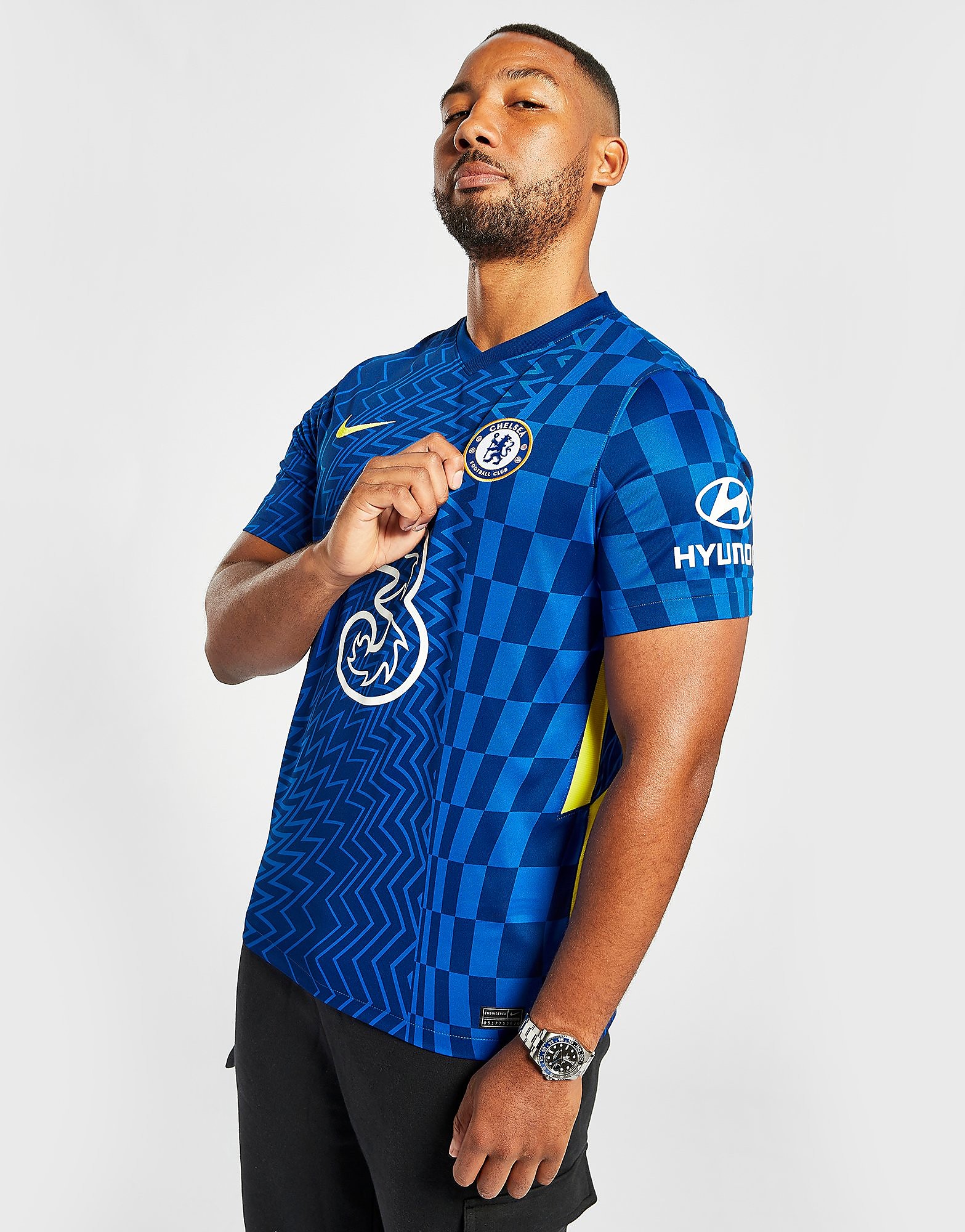 

Nike Chelsea FC 2021/22 Home Shirt - Lyon Blue/Opti Yellow - Mens, Lyon Blue/Opti Yellow