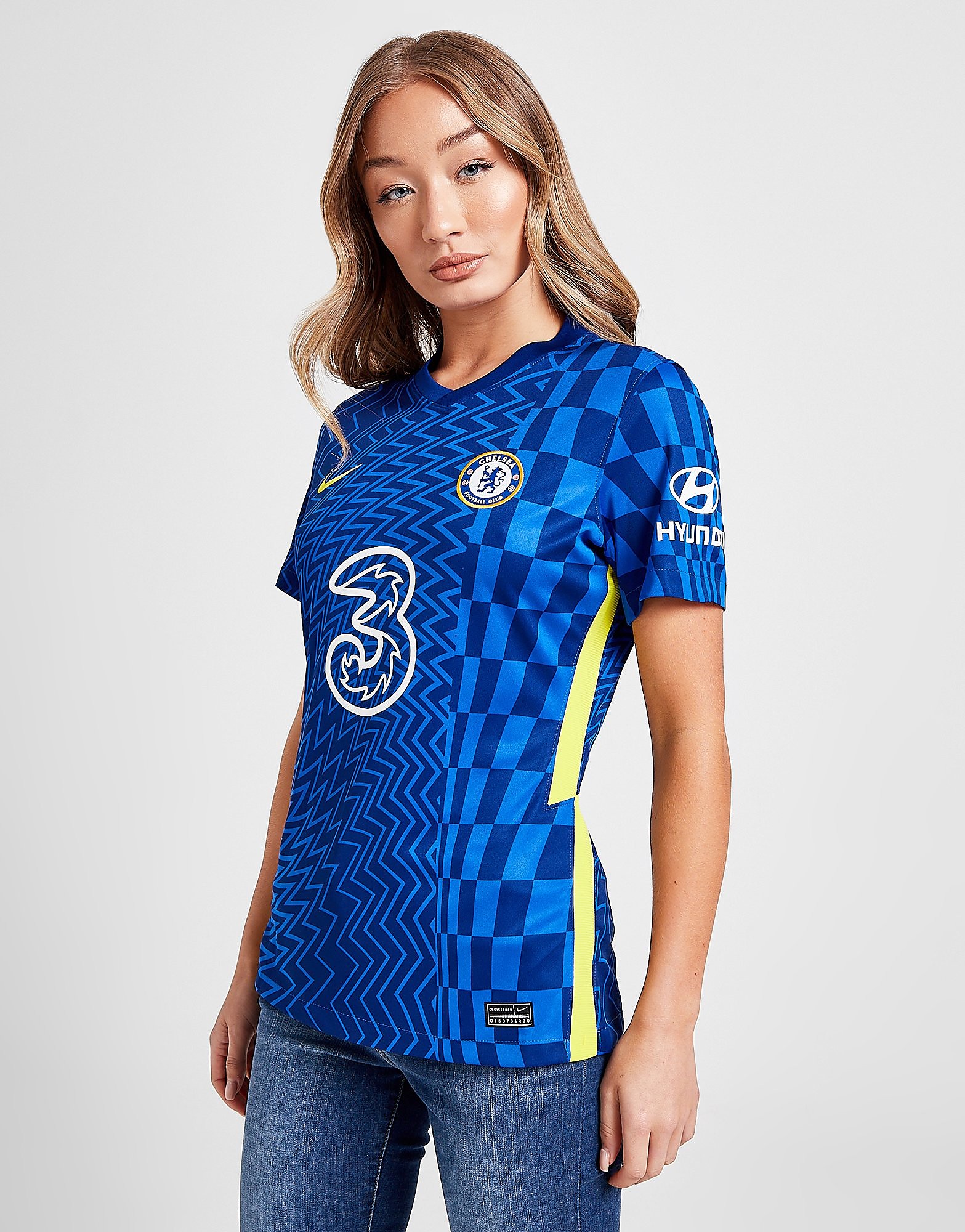 

Nike Chelsea FC 2021/22 Home Shirt Women's - Lyon Blue/Opti Yellow, Lyon Blue/Opti Yellow