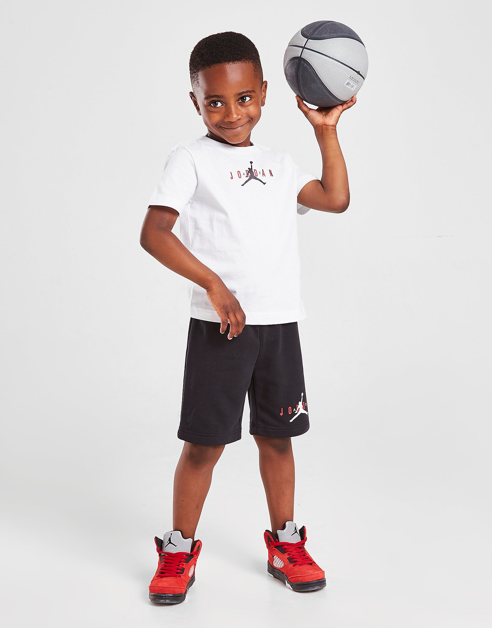 

Jordan Jumpman Air T-Shirt/Shorts Set Children - White/Black - Kids, White/Black
