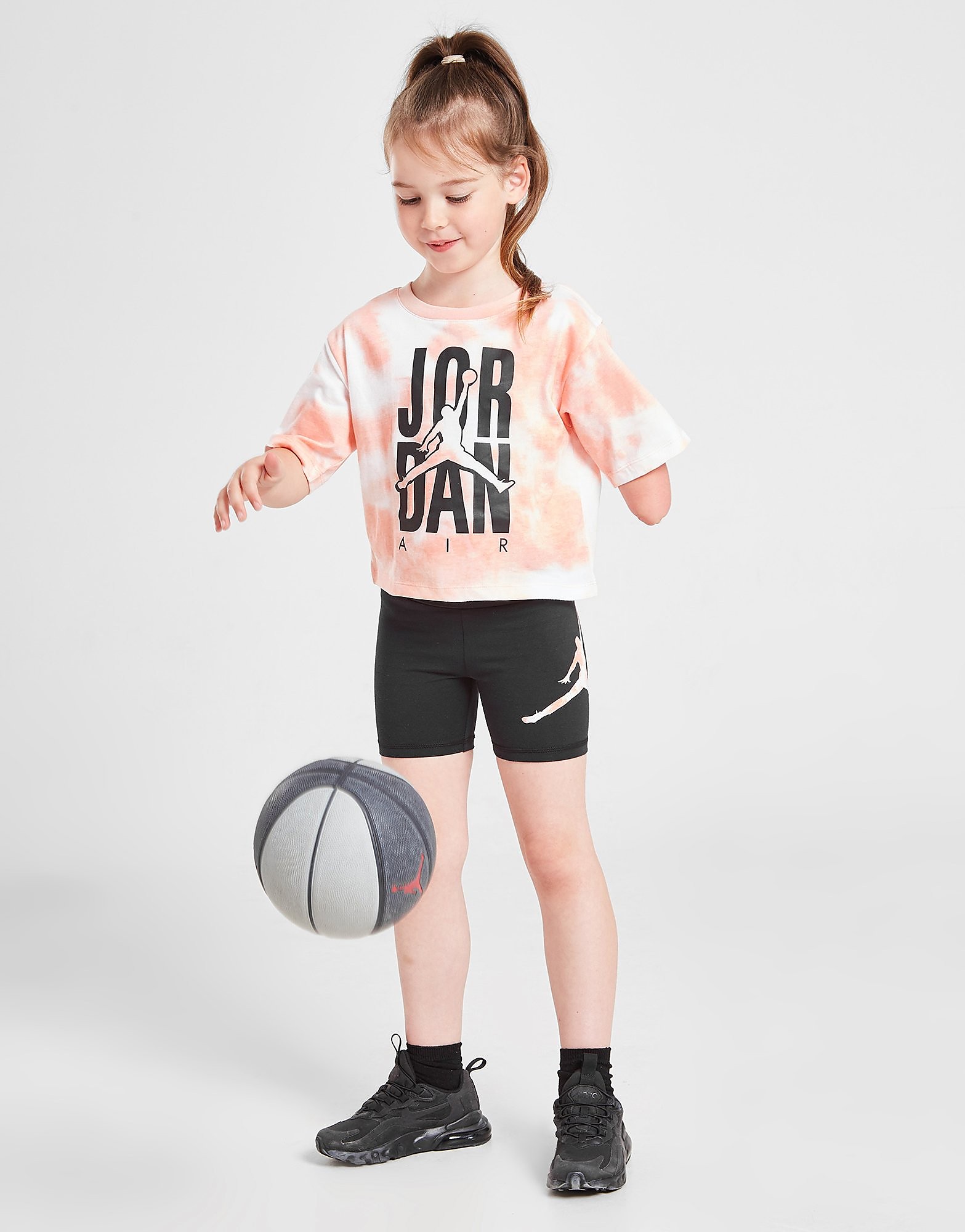 

Jordan Girls' Tie-Dye T-Shirt/Shorts Set Children - Orange - Kids, Orange