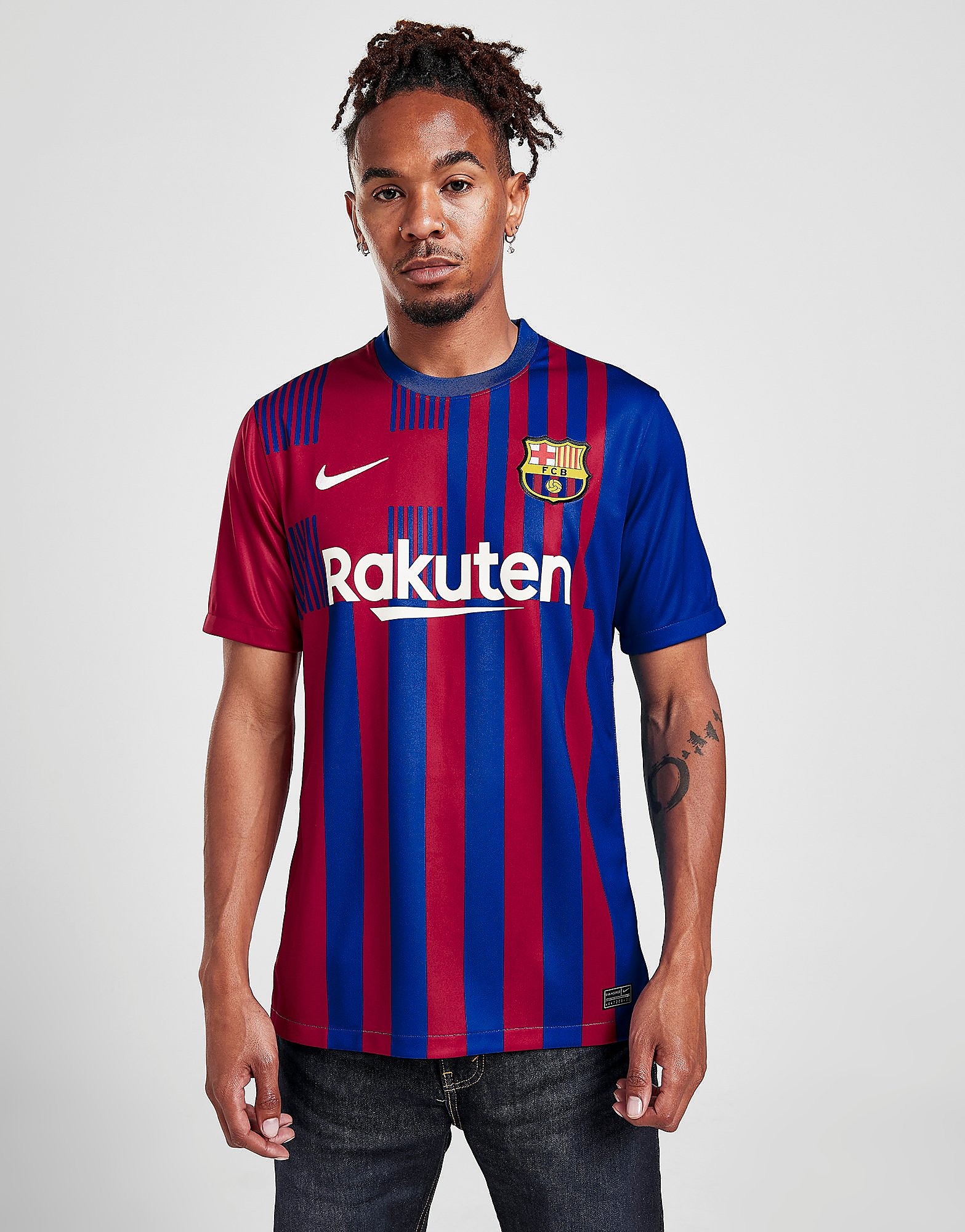 

Nike FC Barcelona 2021/22 Home Shirt - Soar/Pale Ivory - Mens, Soar/Pale Ivory