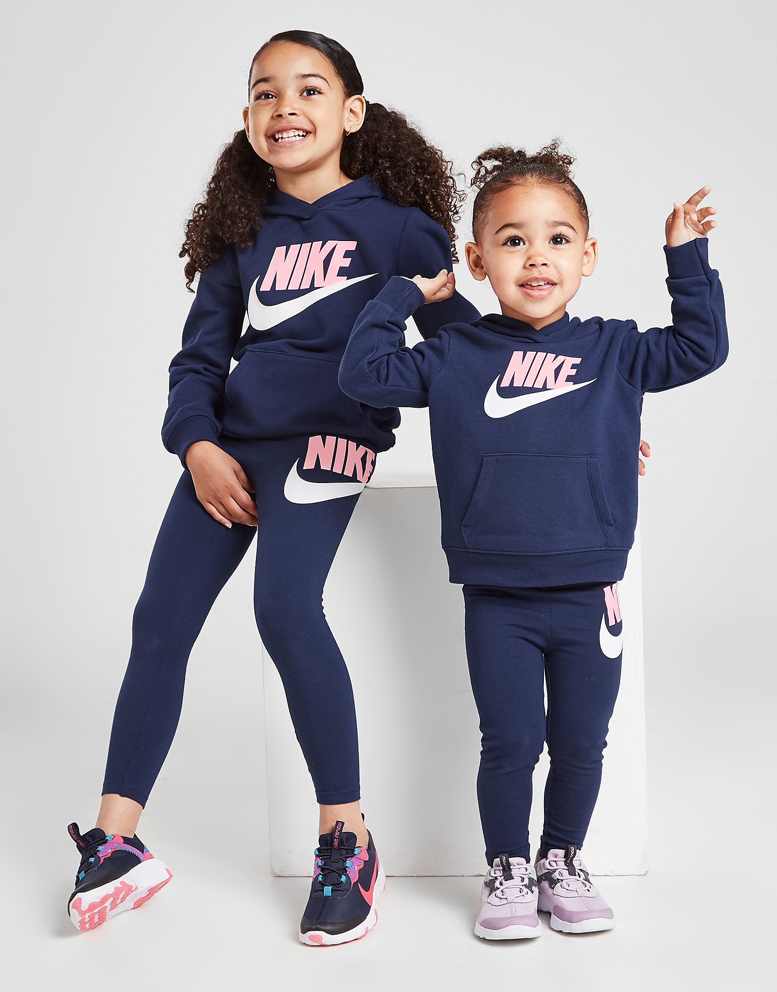Nike Girls' Harbour Hoodie/Leggings Set Children - Only at JD - Blue - Kids, Blue