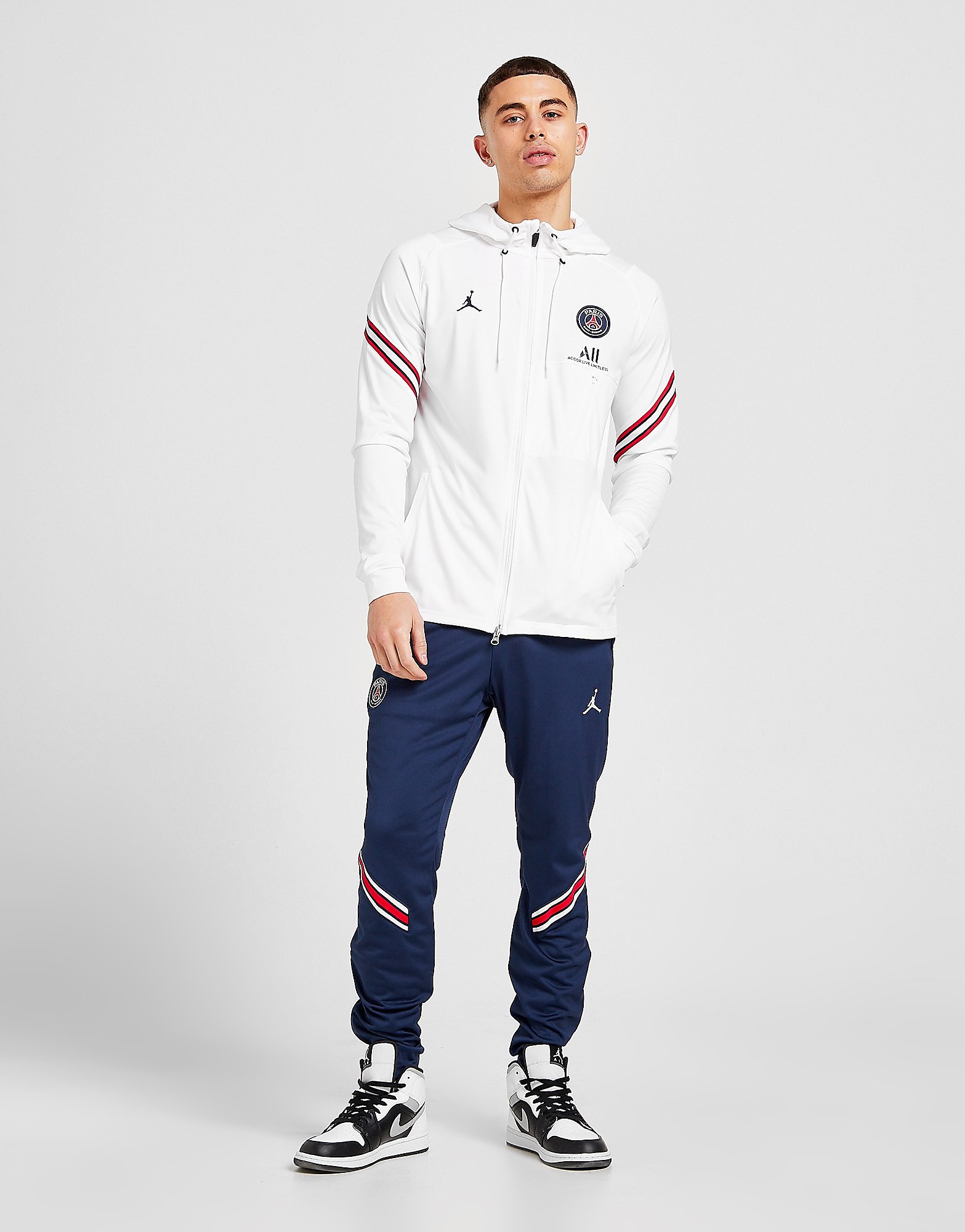 

Jordan Paris Saint Germain Hooded Tracksuit - White/Midnight Navy/Midnight Navy/Navy - Mens, White/Midnight Navy/Midnight Navy/Navy