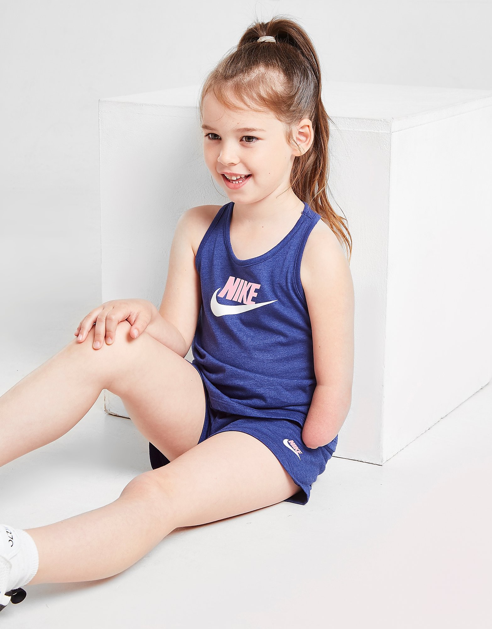 

Nike Girls' Logo Tank Top/Shorts Set Children - Navy - Kids, Navy
