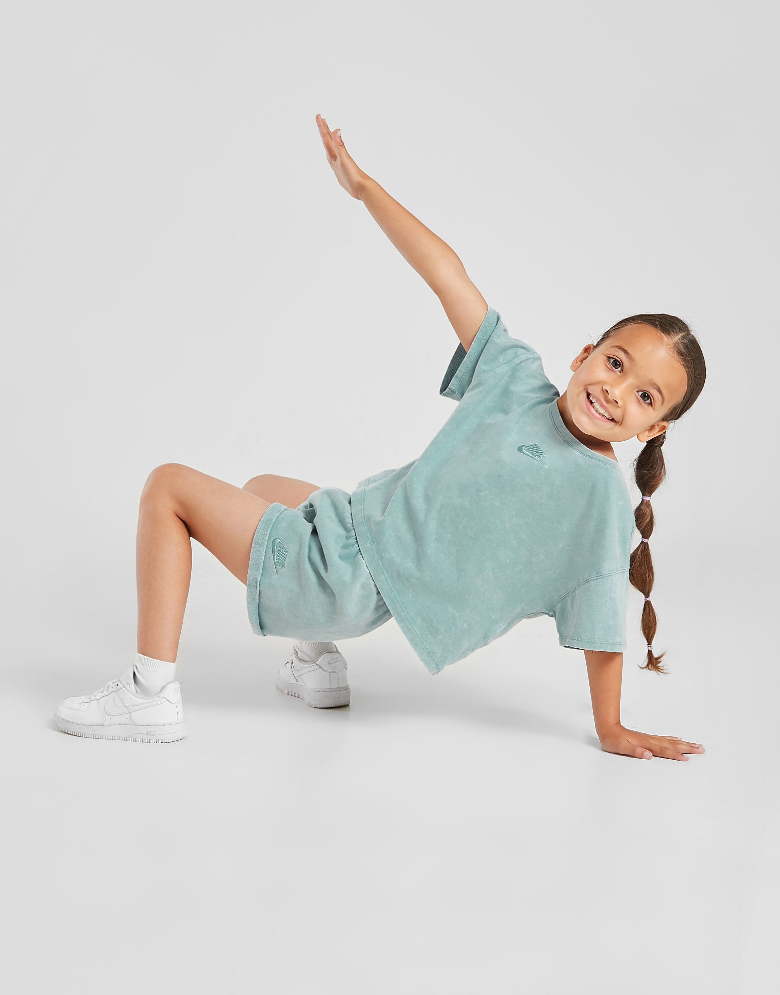 

Nike Girls' Washed T-Shirt/Shorts Set Children - Blue - Kids, Blue