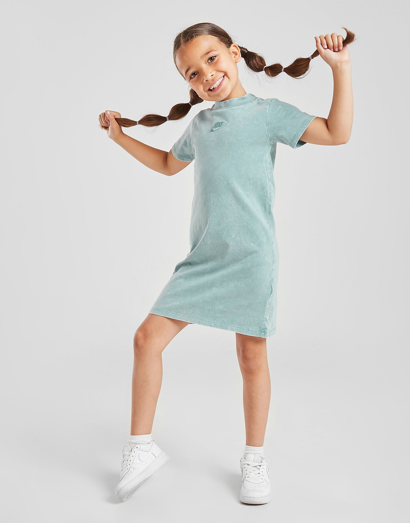 Nike Girls' Washed Tee Dress Children - Blue - Kids, Blue