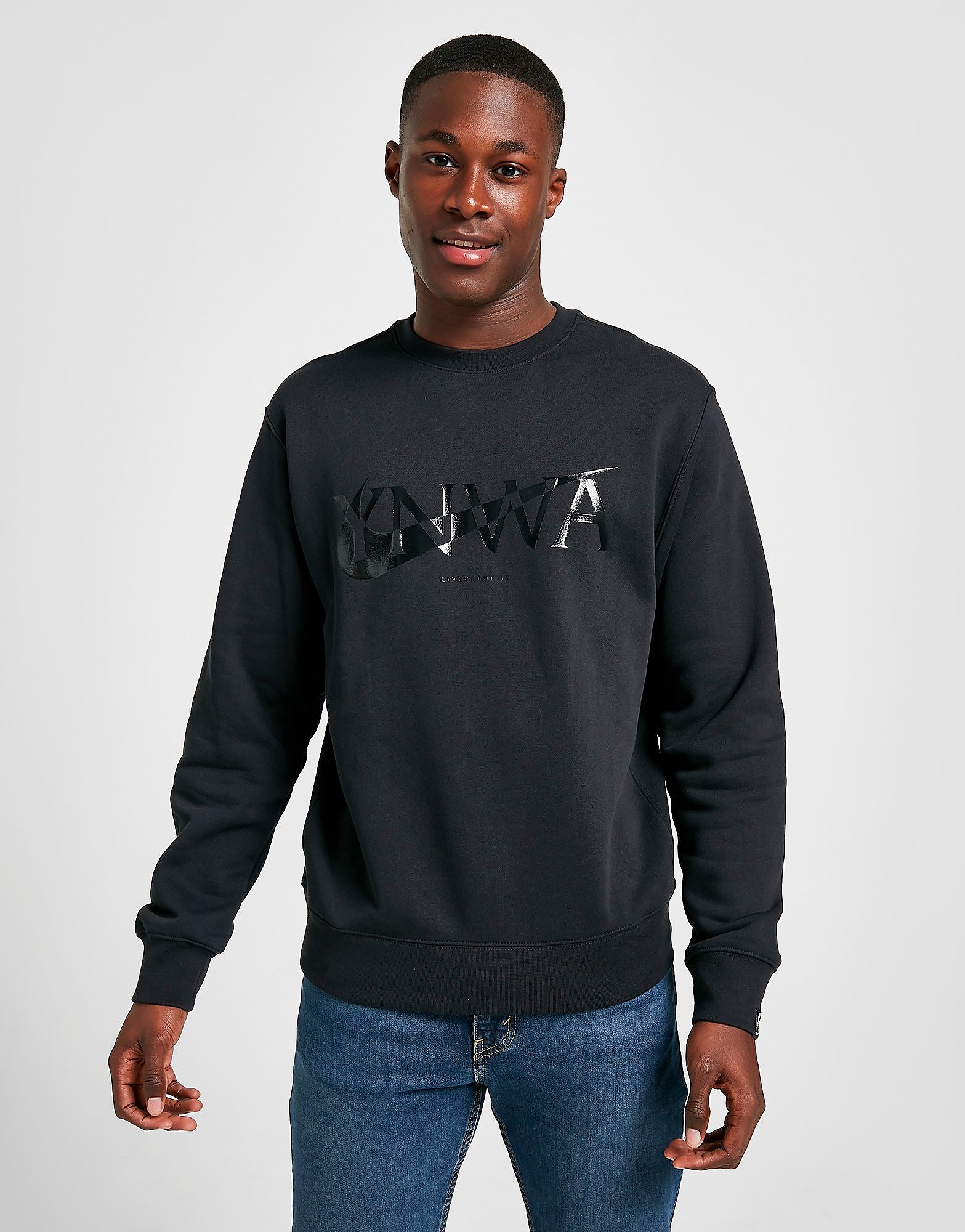 

Nike Liverpool FC Crew Sweatshirt - Black/Black - Mens, Black/Black