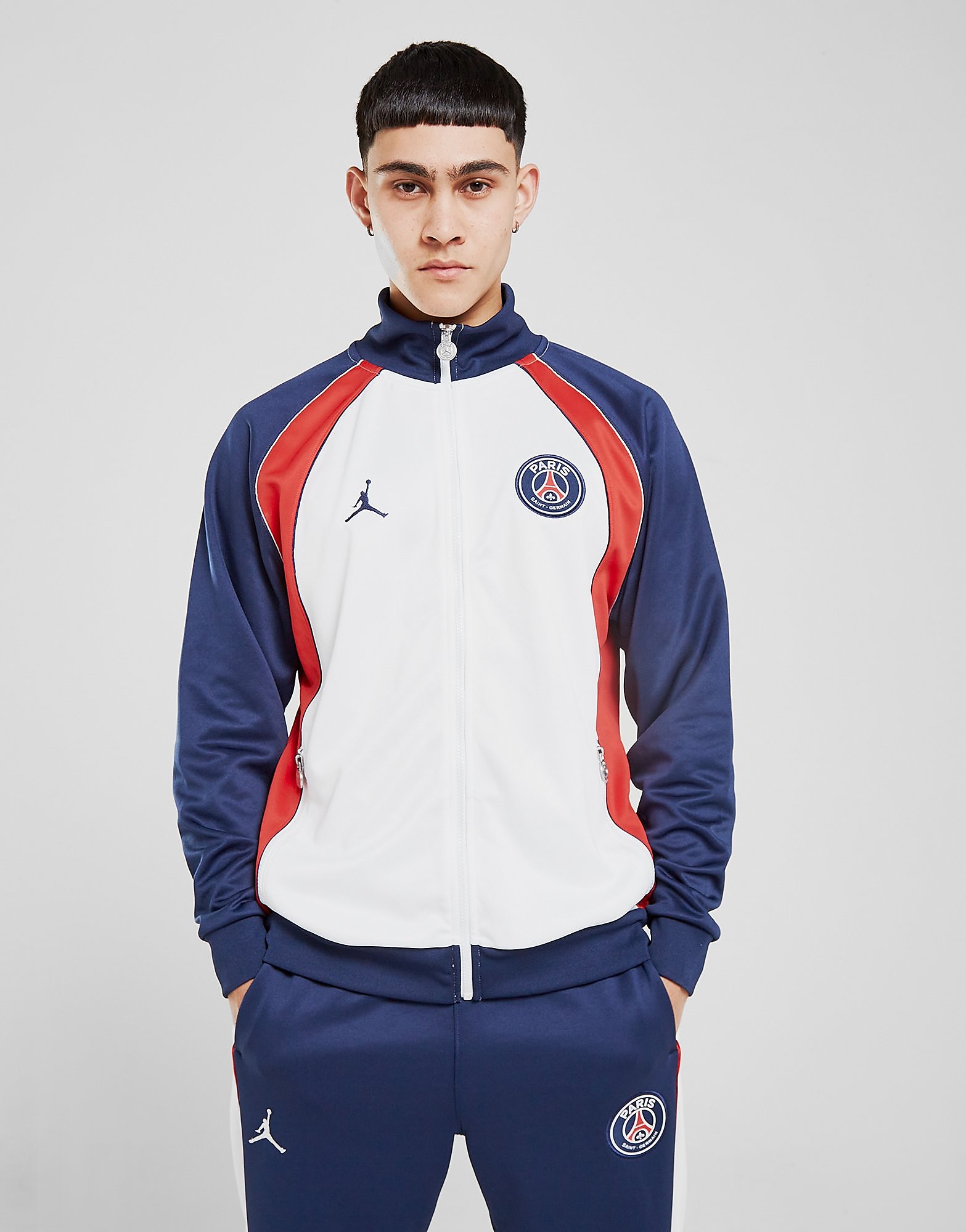

Jordan Paris Saint Germain Anthem 2.0 Jacket - White/Navy - Mens, White/Navy