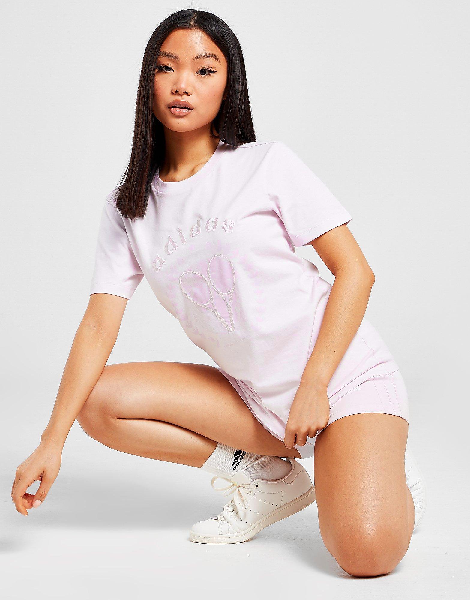 

adidas Originals Tennis Boyfriend T-Shirt - Pink - Womens, Pink