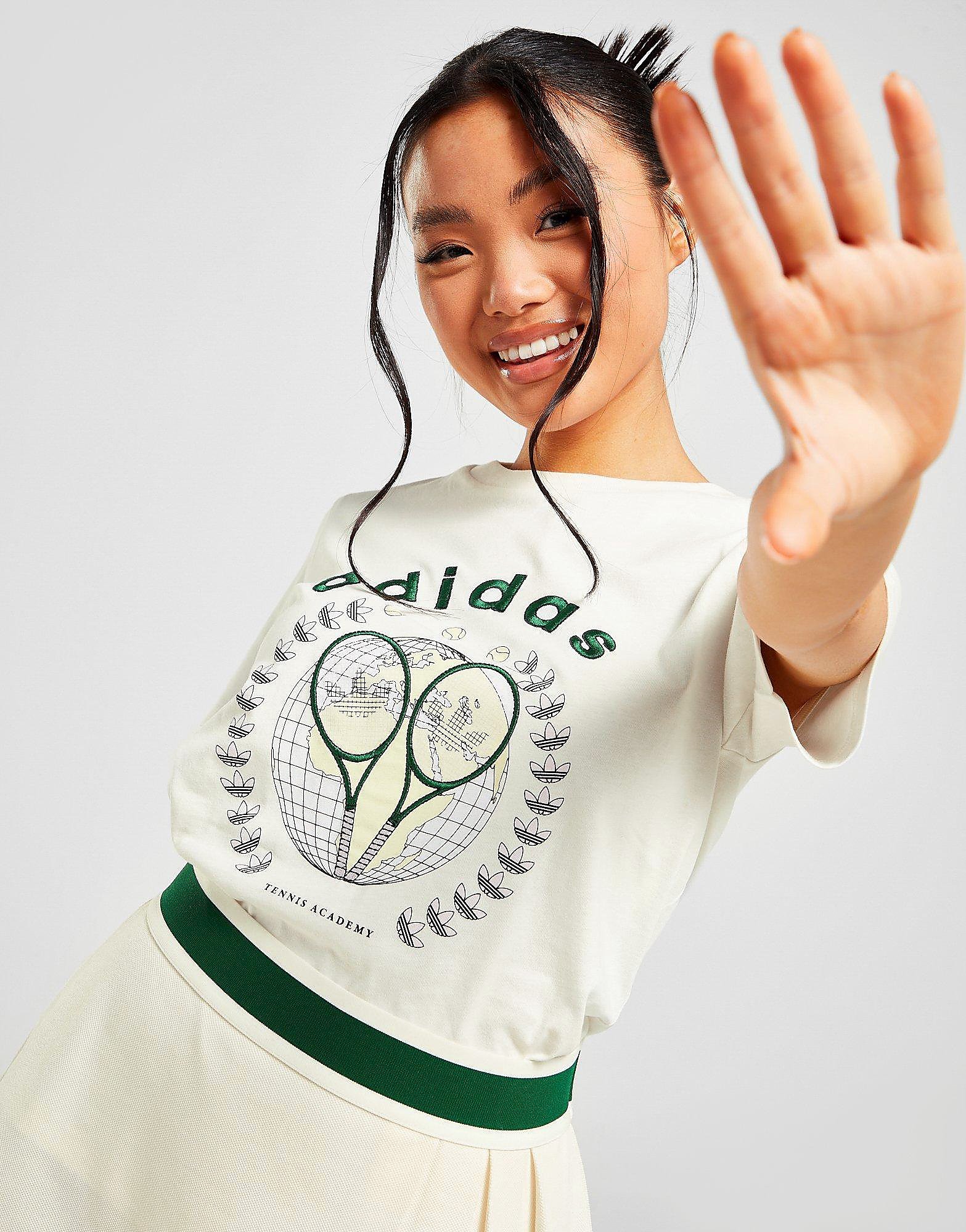 

adidas Originals Tennis Boyfriend T-Shirt - White - Womens, White
