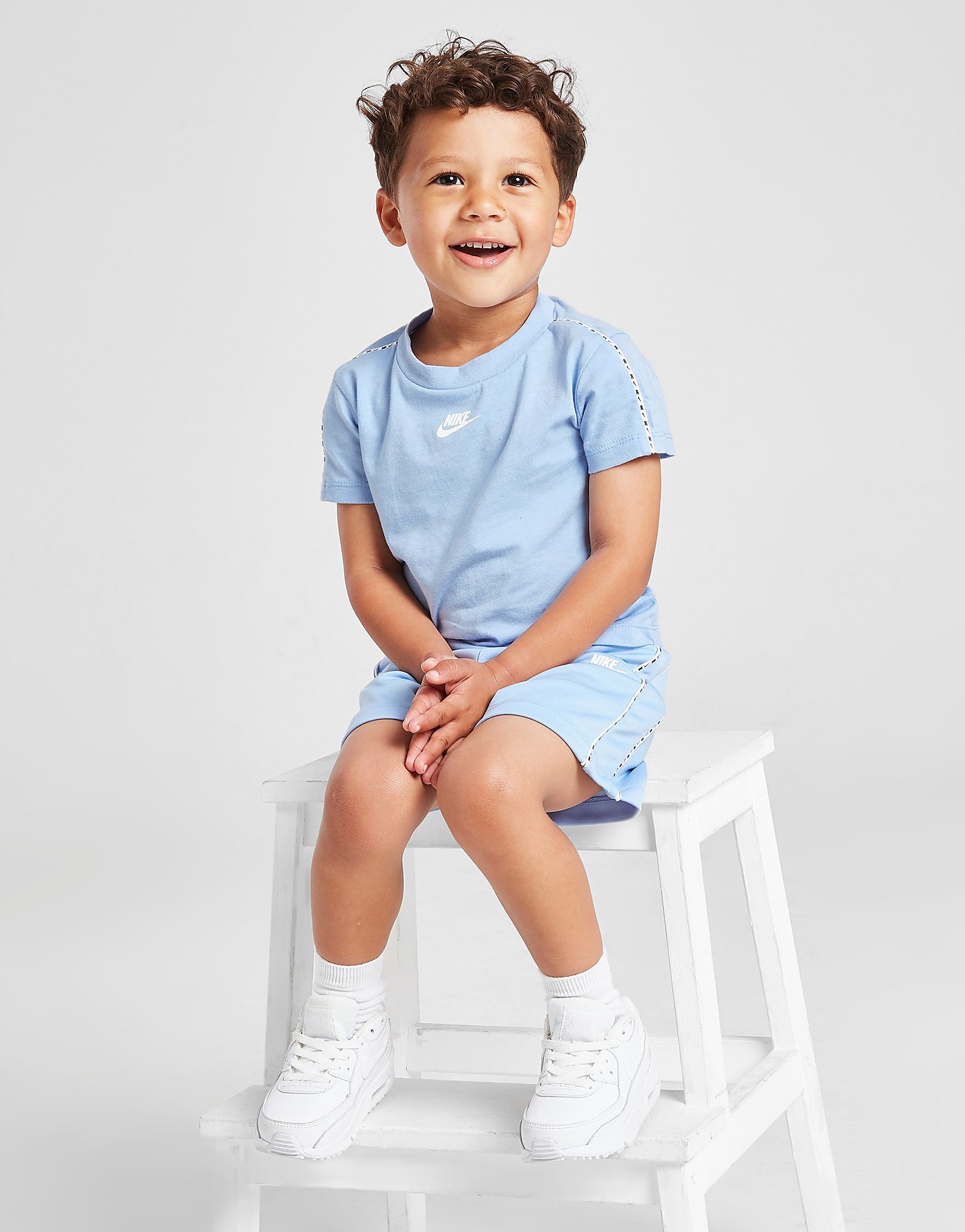 

Nike Swoosh Tape T-Shirt/Shorts Set Infant - Only at JD - Blue - Kids, Blue