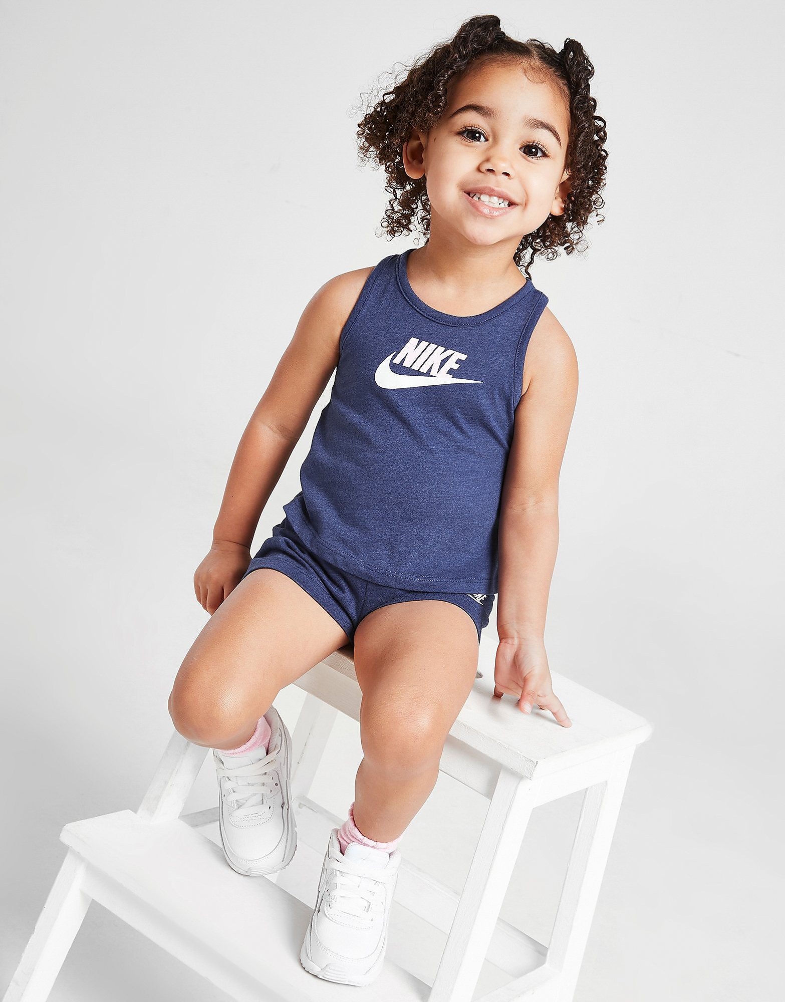 

Nike Girls' Logo Tank Top/Shorts Set Infant - Only at JD - Blue - Kids, Blue