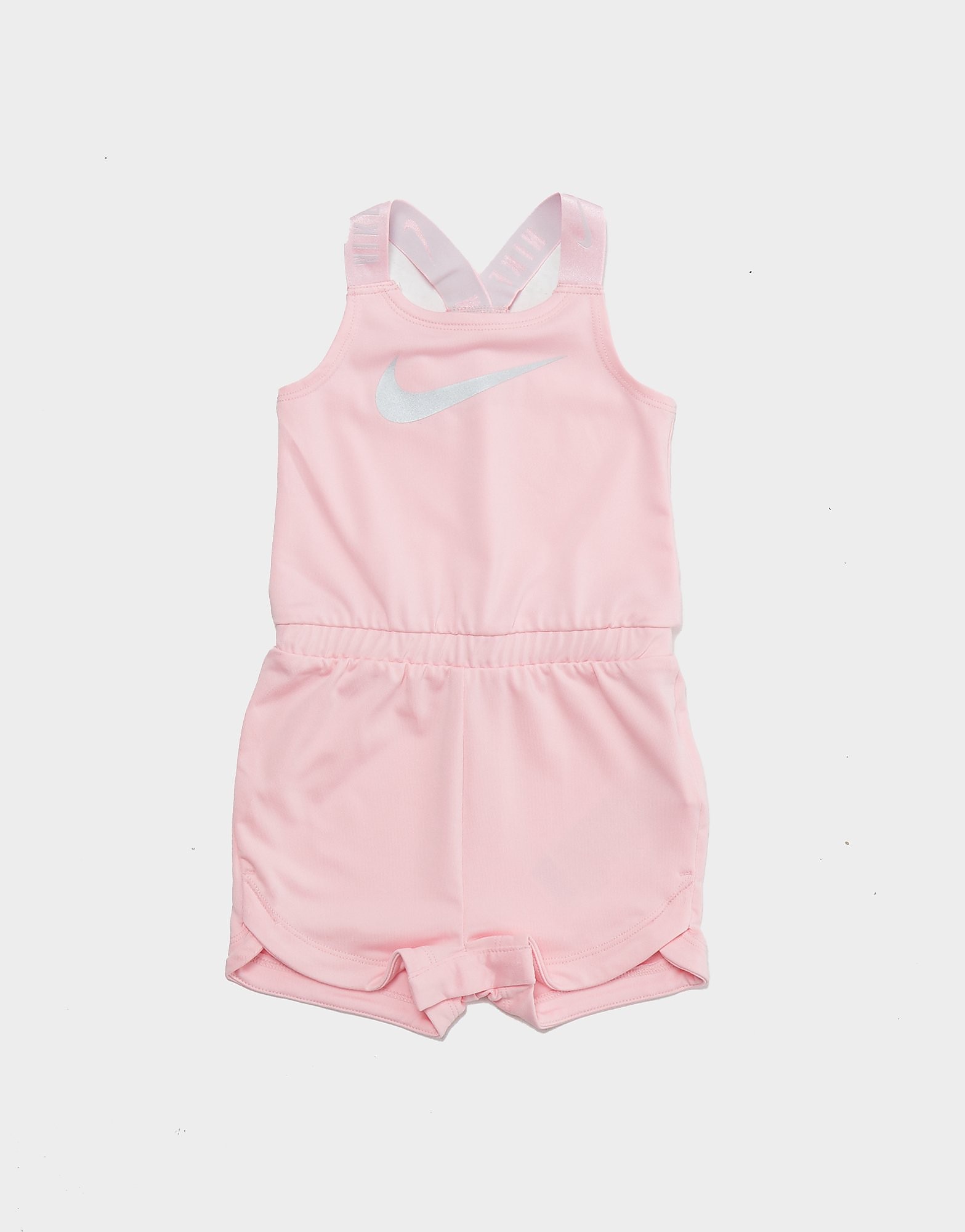 Nike Girls' Swoosh Romper Suit Infant, Rosa
