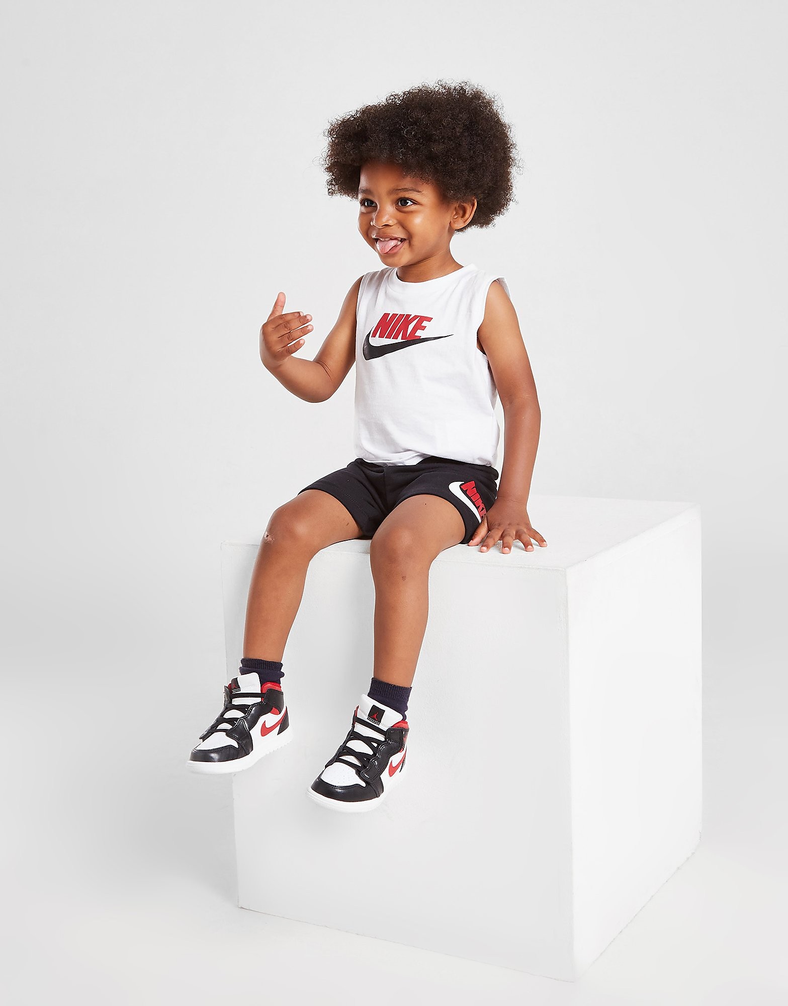 

Nike Tank/Shorts Set Infant - Only at JD - White/Black - Kids, White/Black
