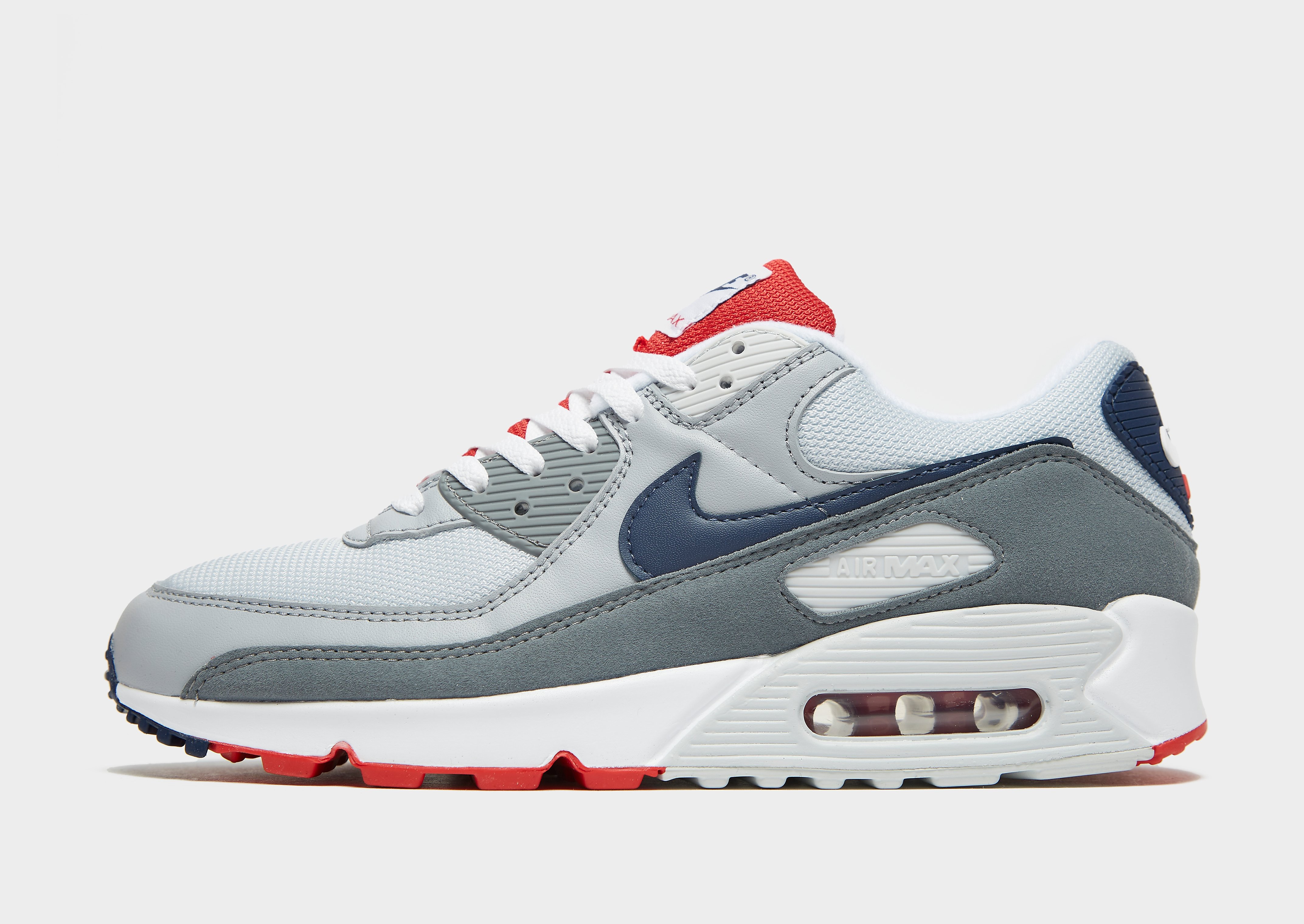 

Nike Air Max 90 - Pure Platinum/Wolf Grey/Cool Grey/Midnight Navy - Mens, Pure Platinum/Wolf Grey/Cool Grey/Midnight Navy