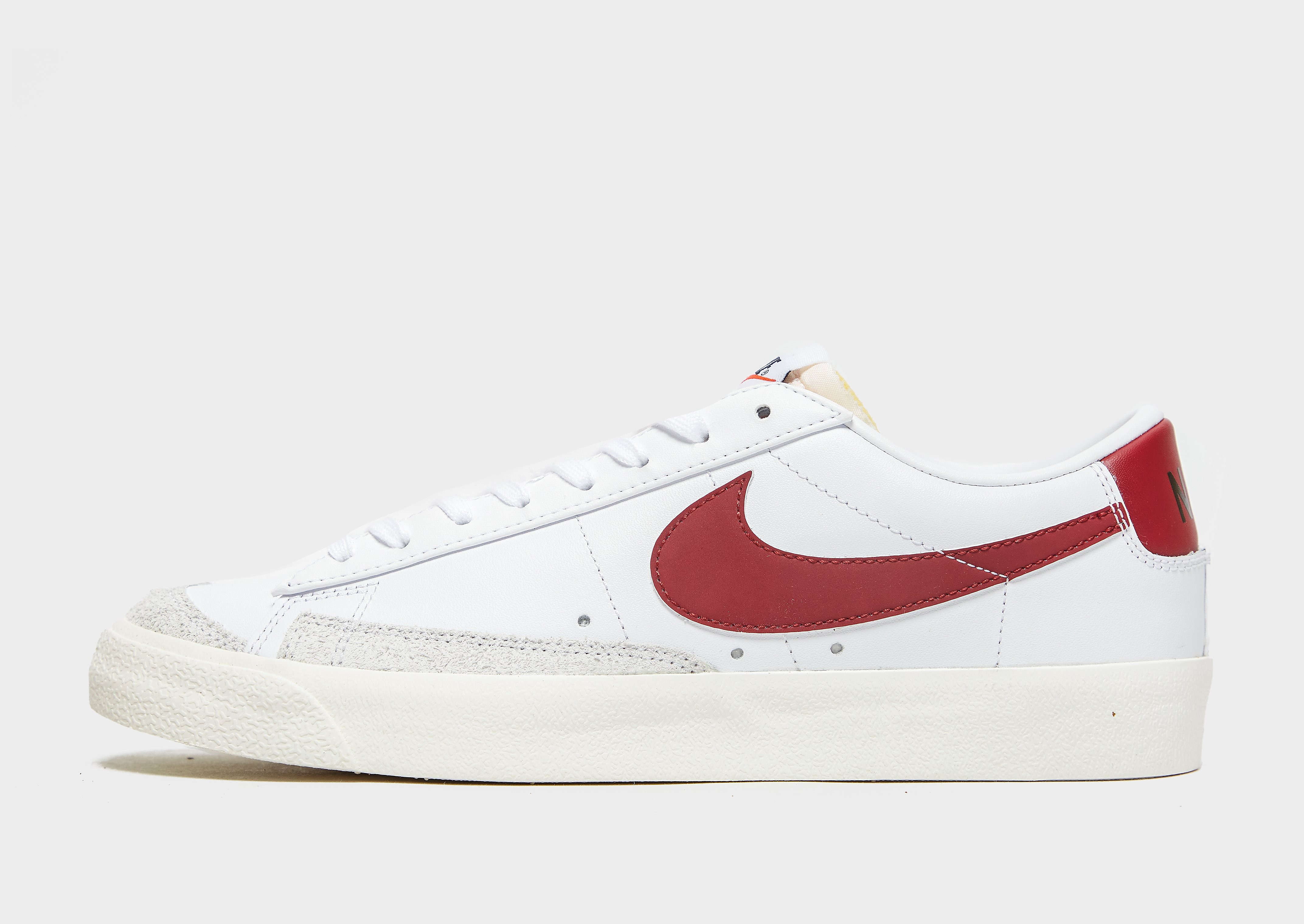 Nike Blazer Low 77 - White/White/Sail/Team Red/Red - Mens, White/White/Sail/Team Red/Red