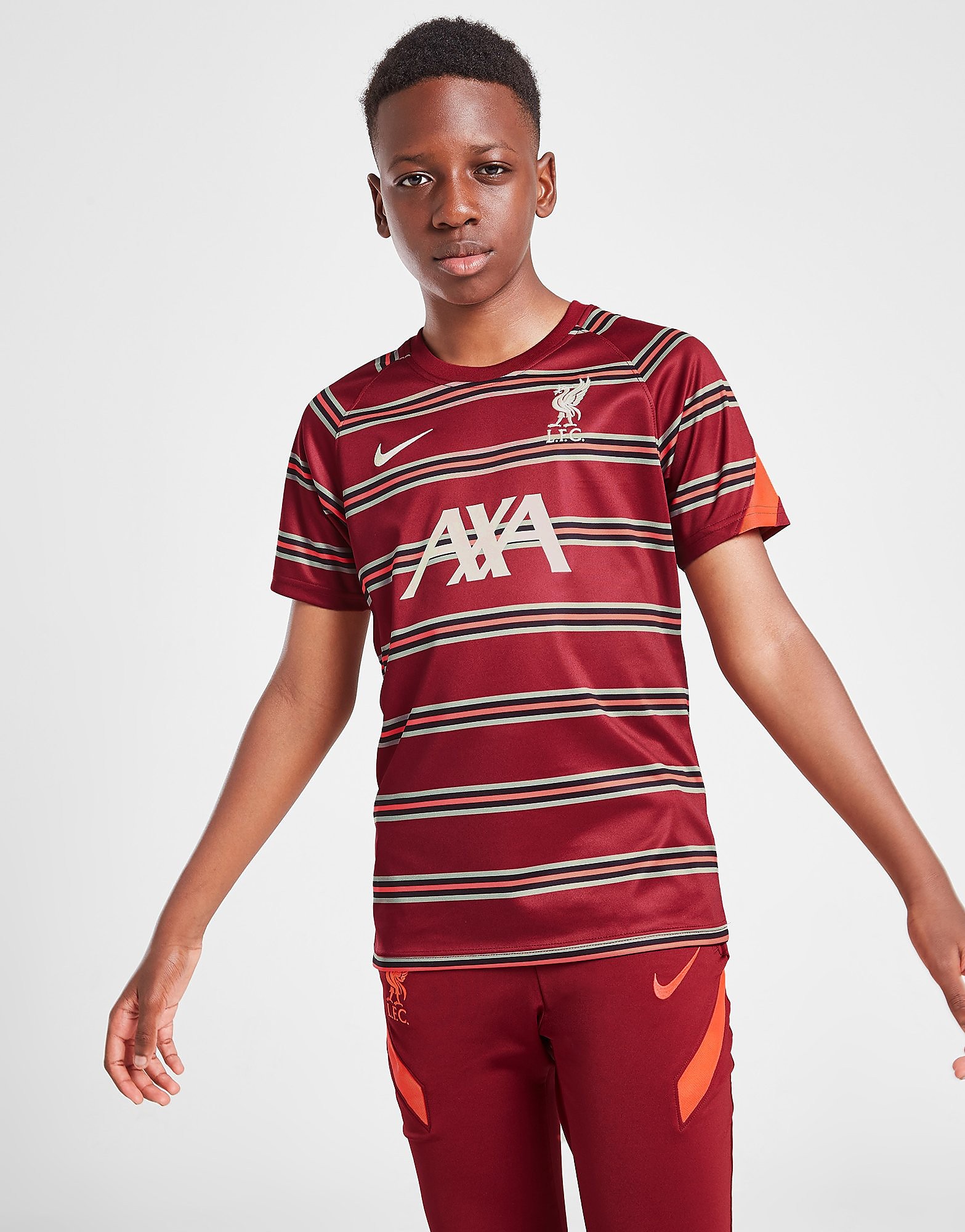 

Nike Liverpool FC Pre Match Short Sleeve Top Junior - Team Red/Bright Crimson/Fossil - Kids, Team Red/Bright Crimson/Fossil