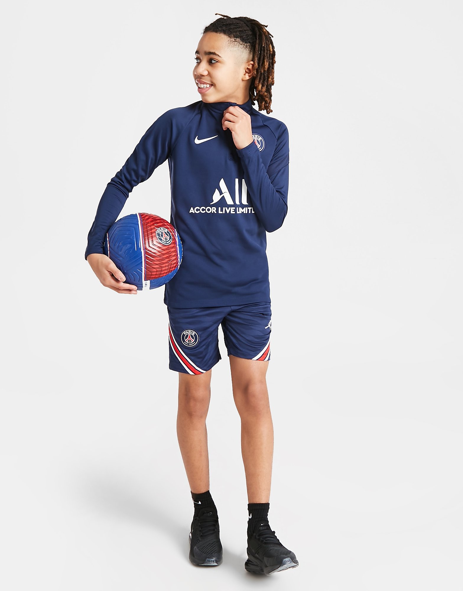 

Jordan Paris Saint Germain Strike Shorts Junior - Navy/White - Kids, Navy/White