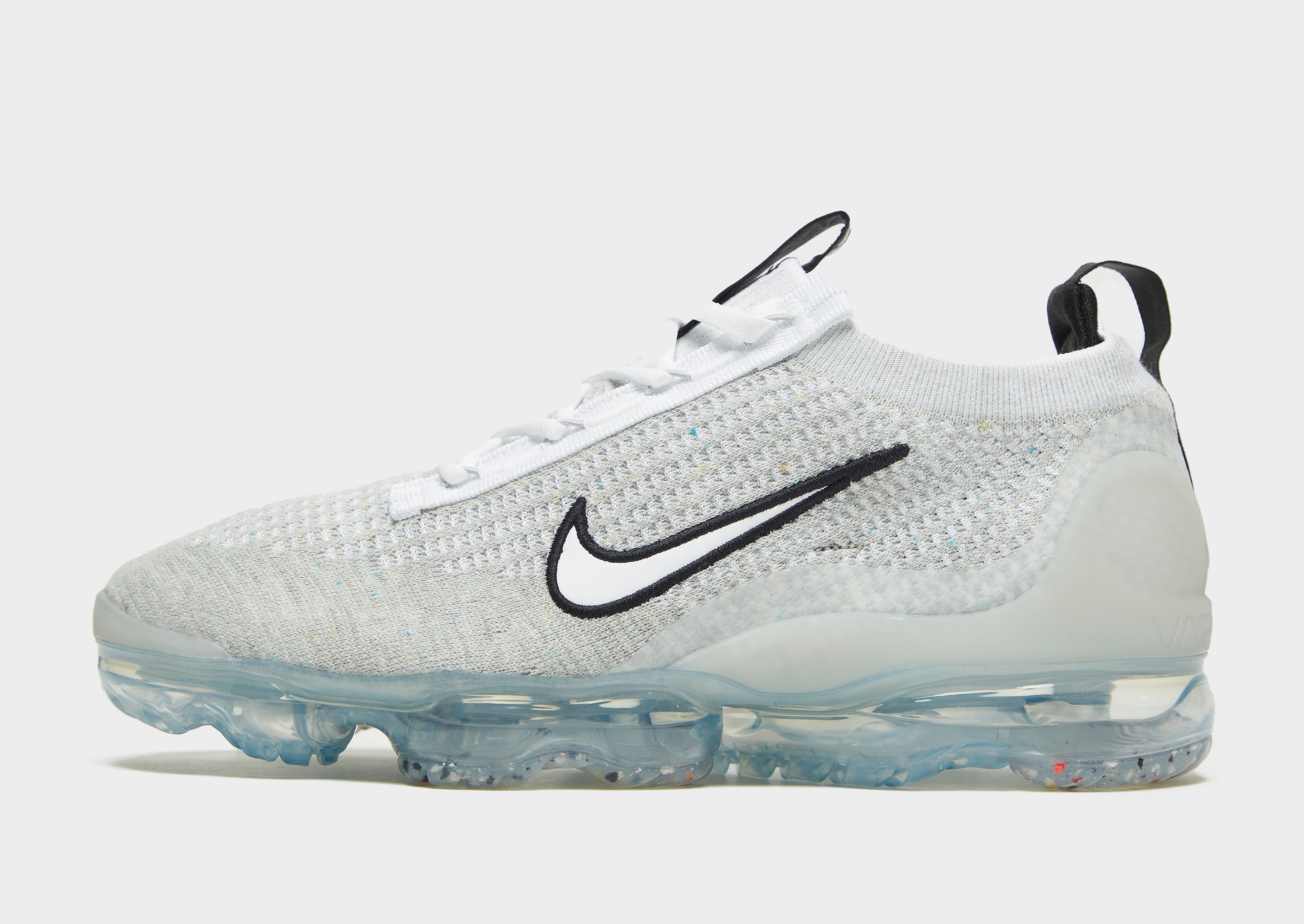 

Nike Air VaporMax 2021 Flyknit - White/Black/Metallic Silver/White - Mens, White/Black/Metallic Silver/White