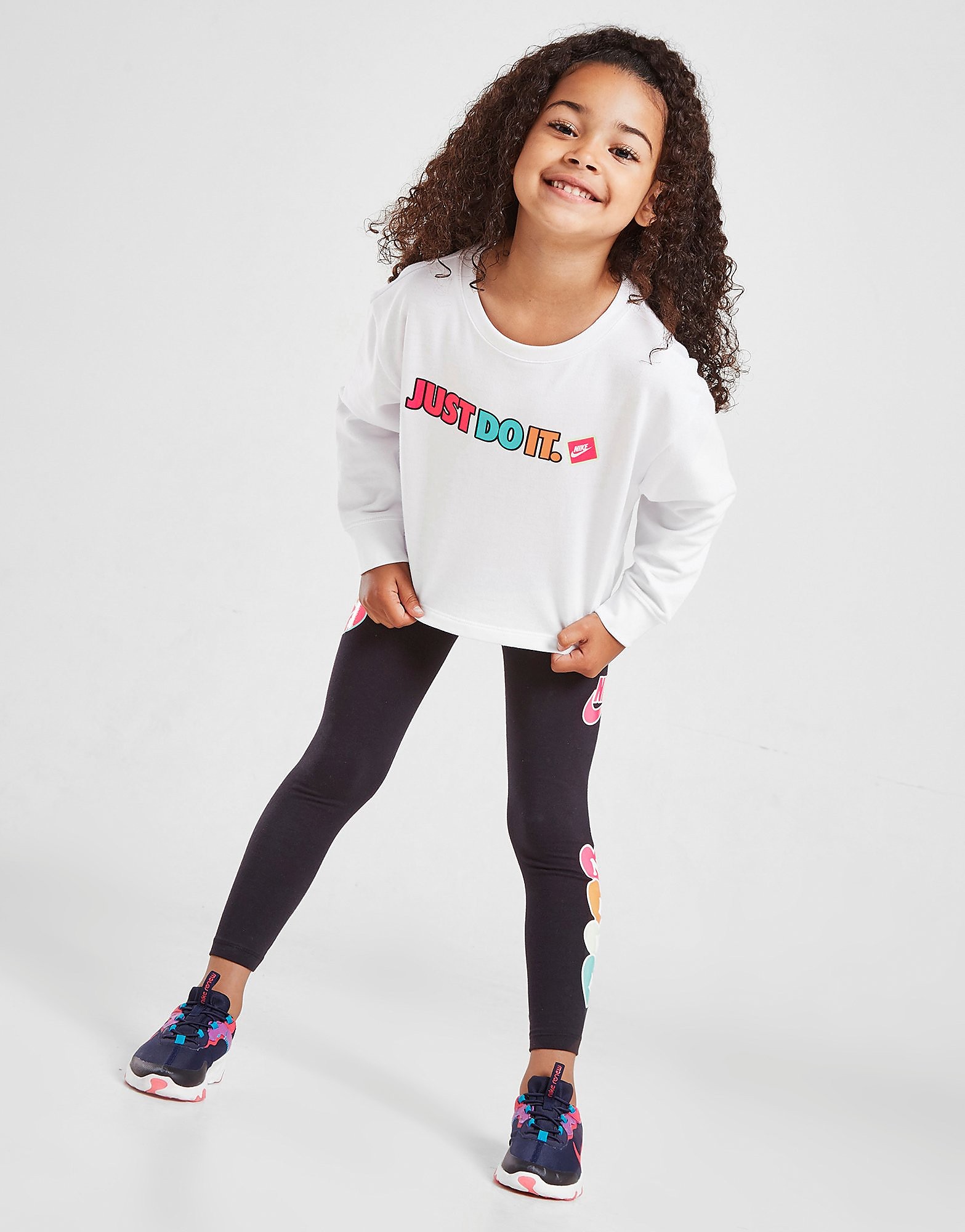 

Nike Girls' Sticker Crew Neck Sweatshirt Children - White - Kids, White