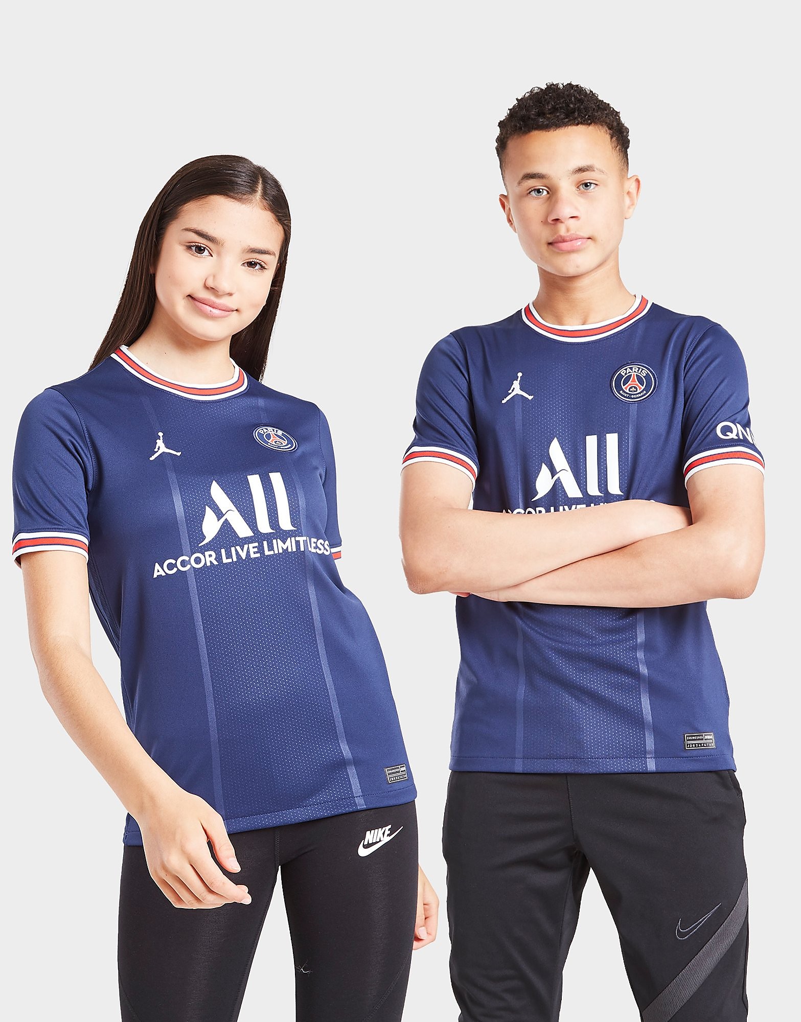 

Jordan Paris Saint Germain 2021/22 Home Shirt Junior - Midnight Navy/University Red/White - Kids, Midnight Navy/University Red/White