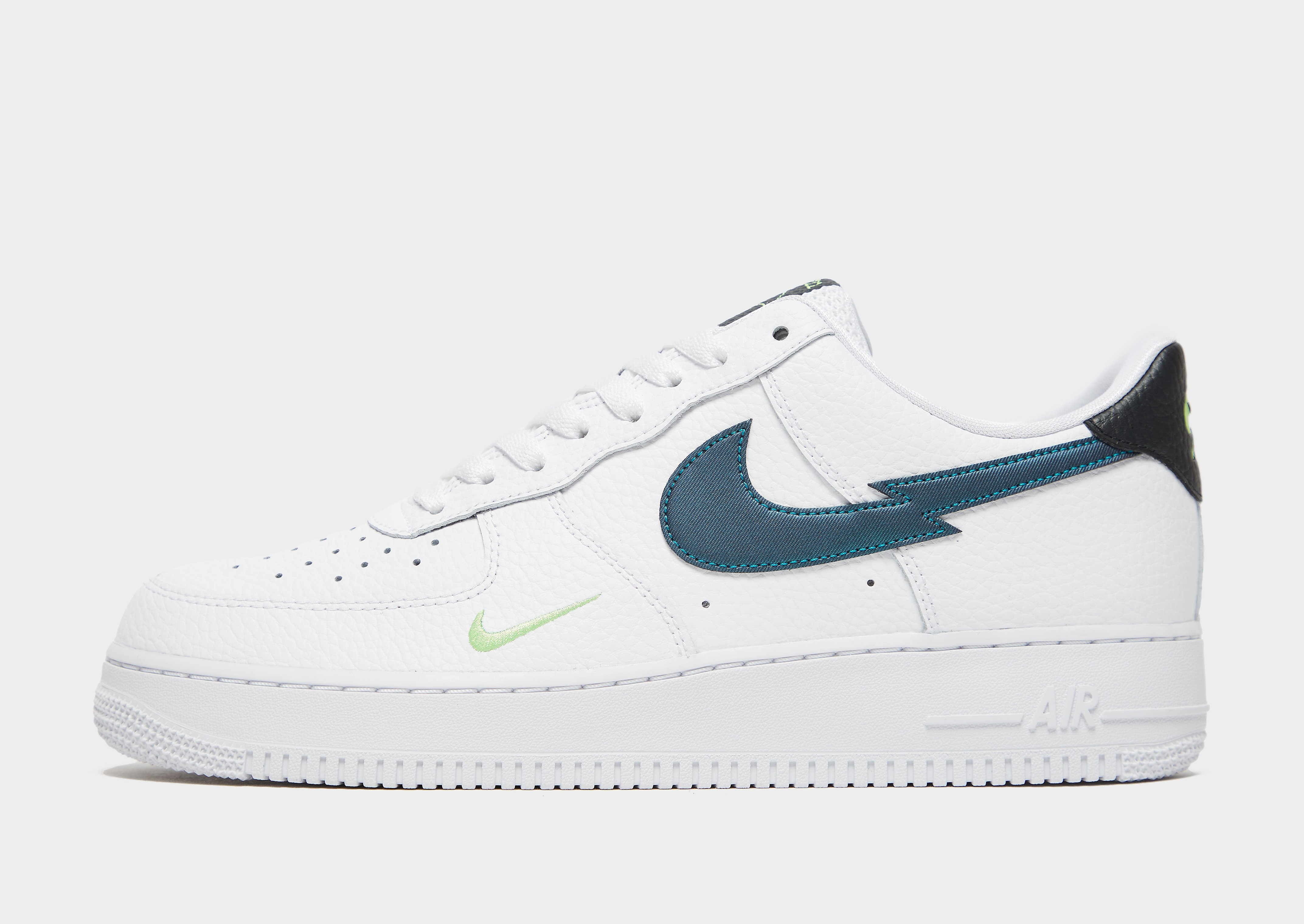 

Nike Air Force 1 '07 Low - White/Lime Glow/Off-Noir/Aquamarine - Mens, White/Lime Glow/Off-Noir/Aquamarine