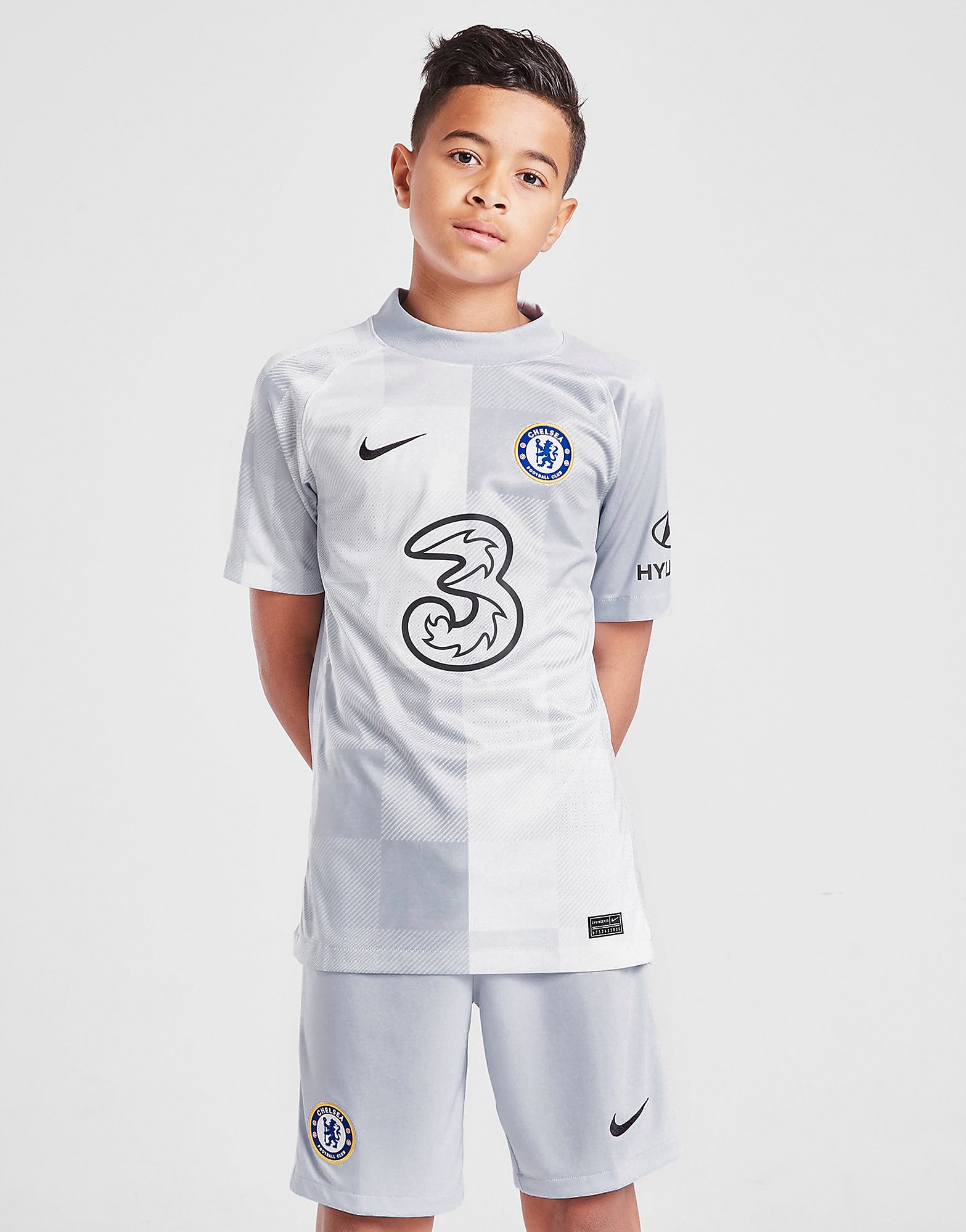 

Nike Chelsea FC 2021/21 Home Goalkeeper Shirt Junior - Ghost/Ghost/Black - Kids, Ghost/Ghost/Black