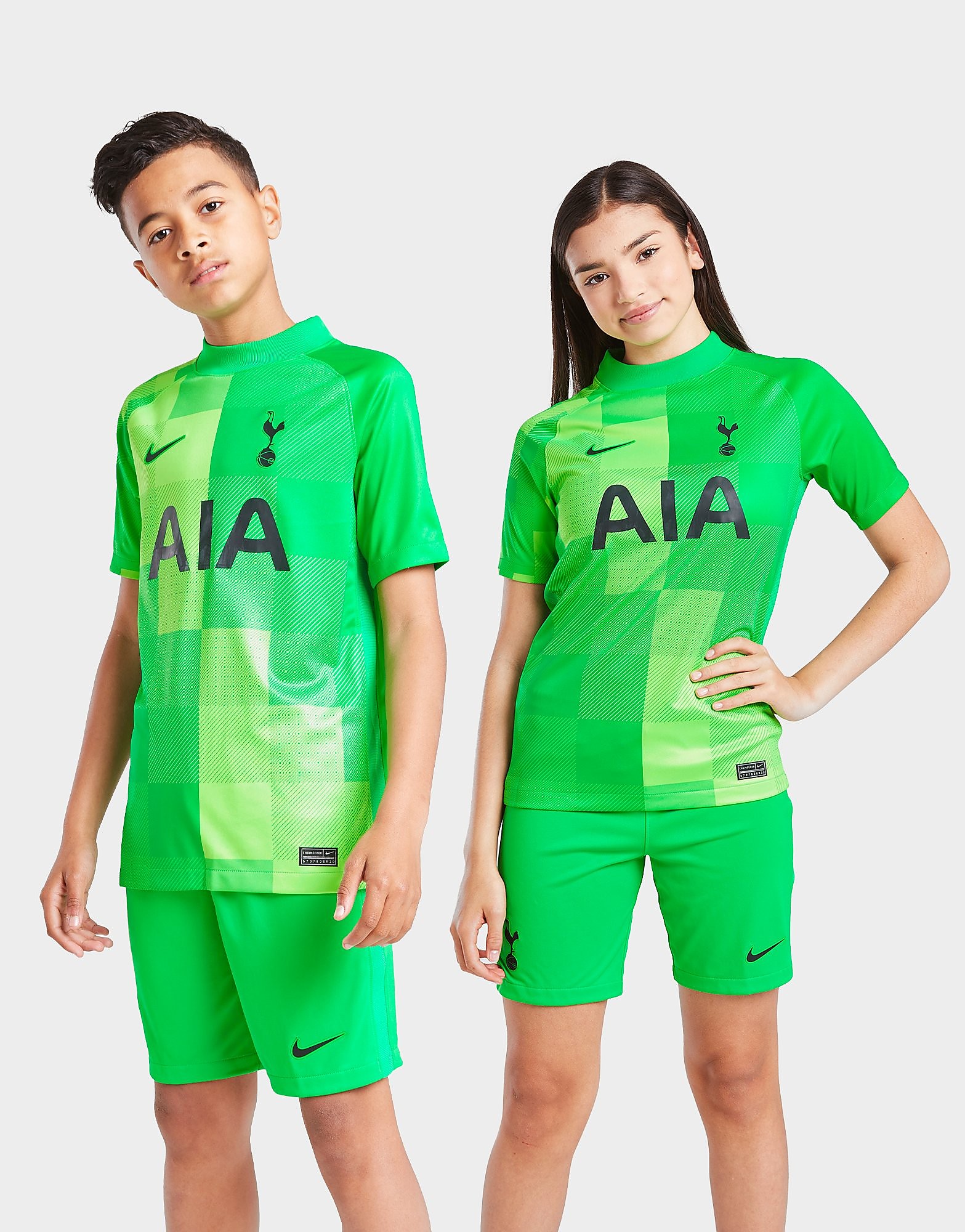 

Nike Tottenham Hotspur FC 2021/22 GK Home Shirt Junior - Green Spark/Black - Kids, Green Spark/Black