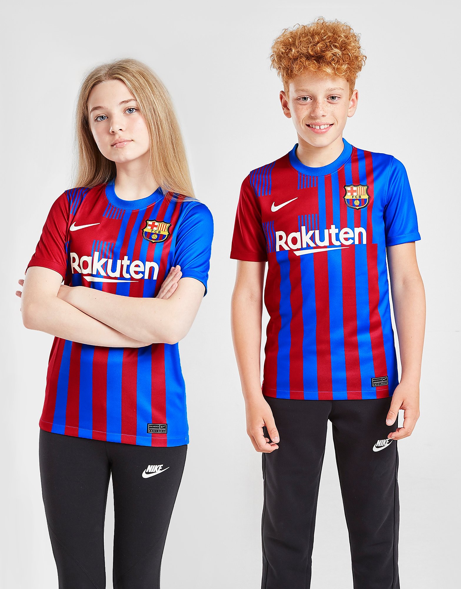 

Nike FC Barcelona 2021/22 Home Shirt Junior - Soar/Pale Ivory - Kids, Soar/Pale Ivory