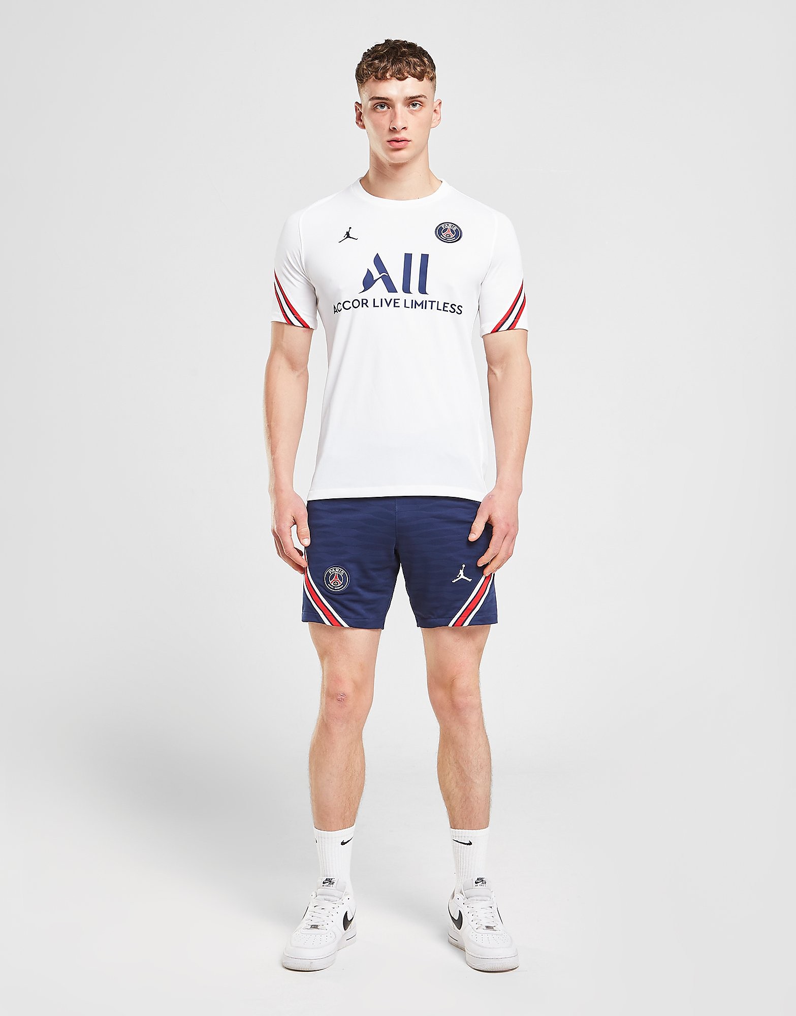 

Jordan Paris Saint Germain Strike Shorts - Navy/White - Mens, Navy/White