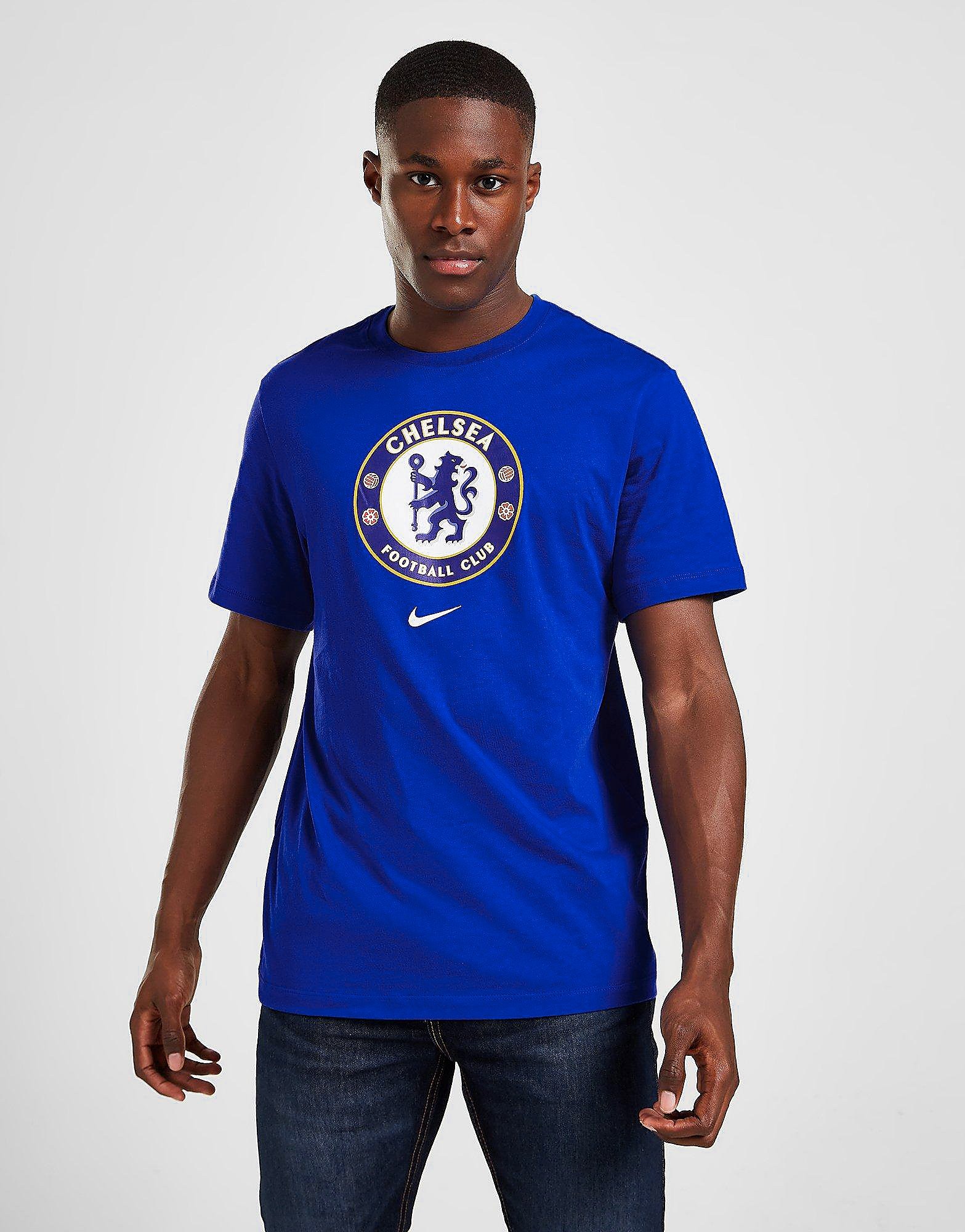 

Nike Chelsea FC Crest Short Sleeve T-Shirt - Royal Blue - Mens, Royal Blue