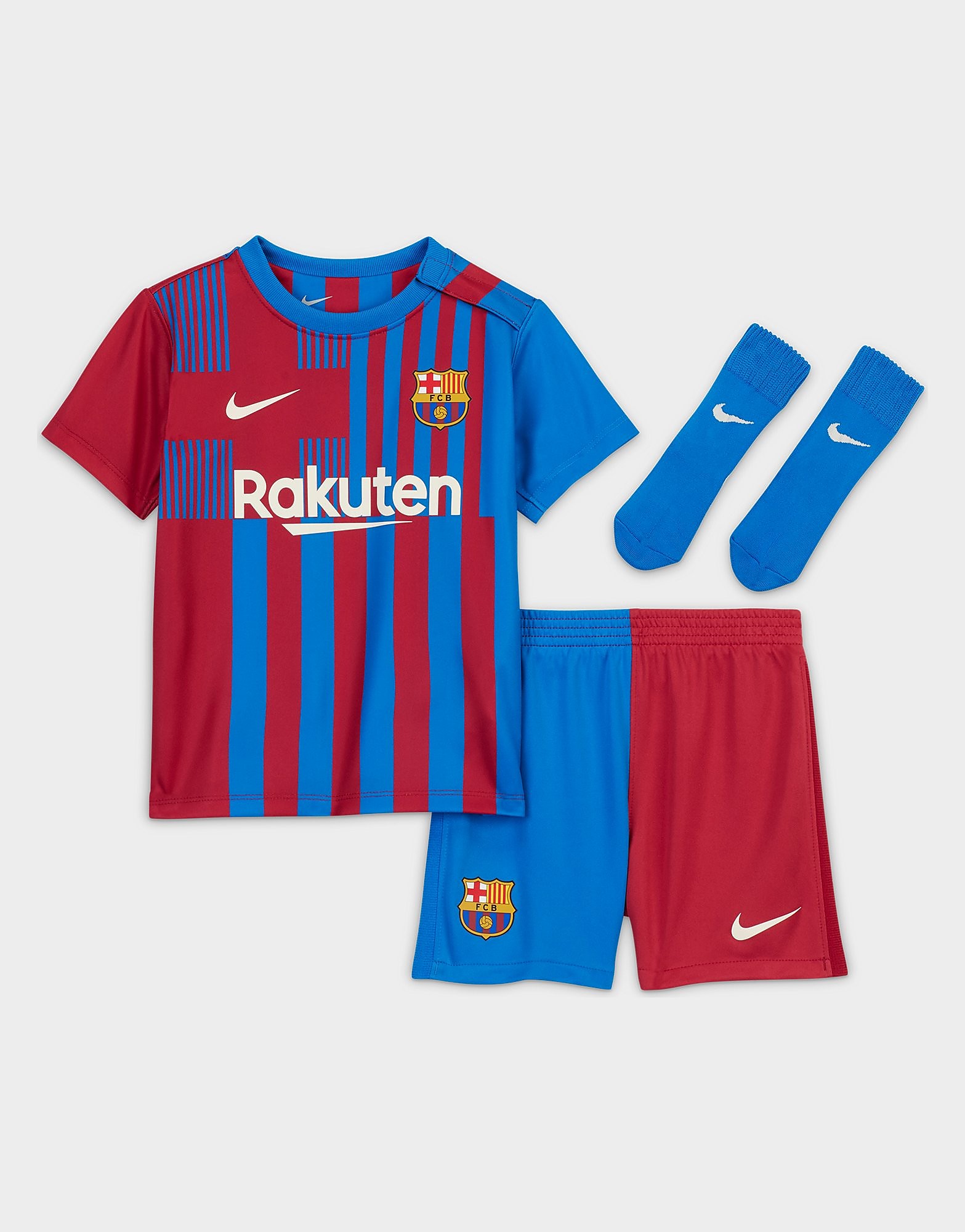 

Nike FC Barcelona 2021/22 Home Kit Infant - Soar/Noble Red/Pale Ivory - Kids, Soar/Noble Red/Pale Ivory